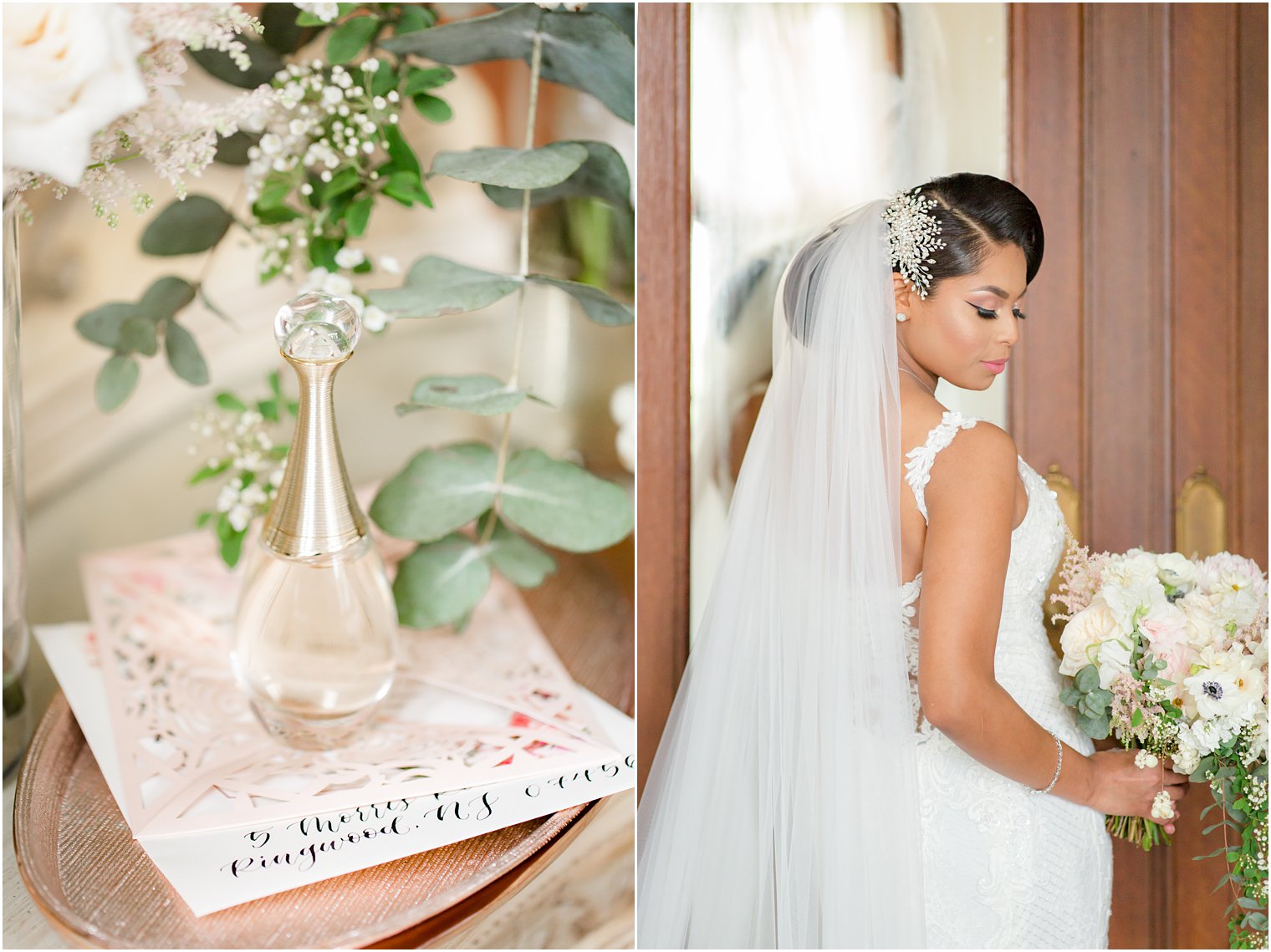 perfume in The Castle at Skylands Manor Wedding Photos by Idalia Photography