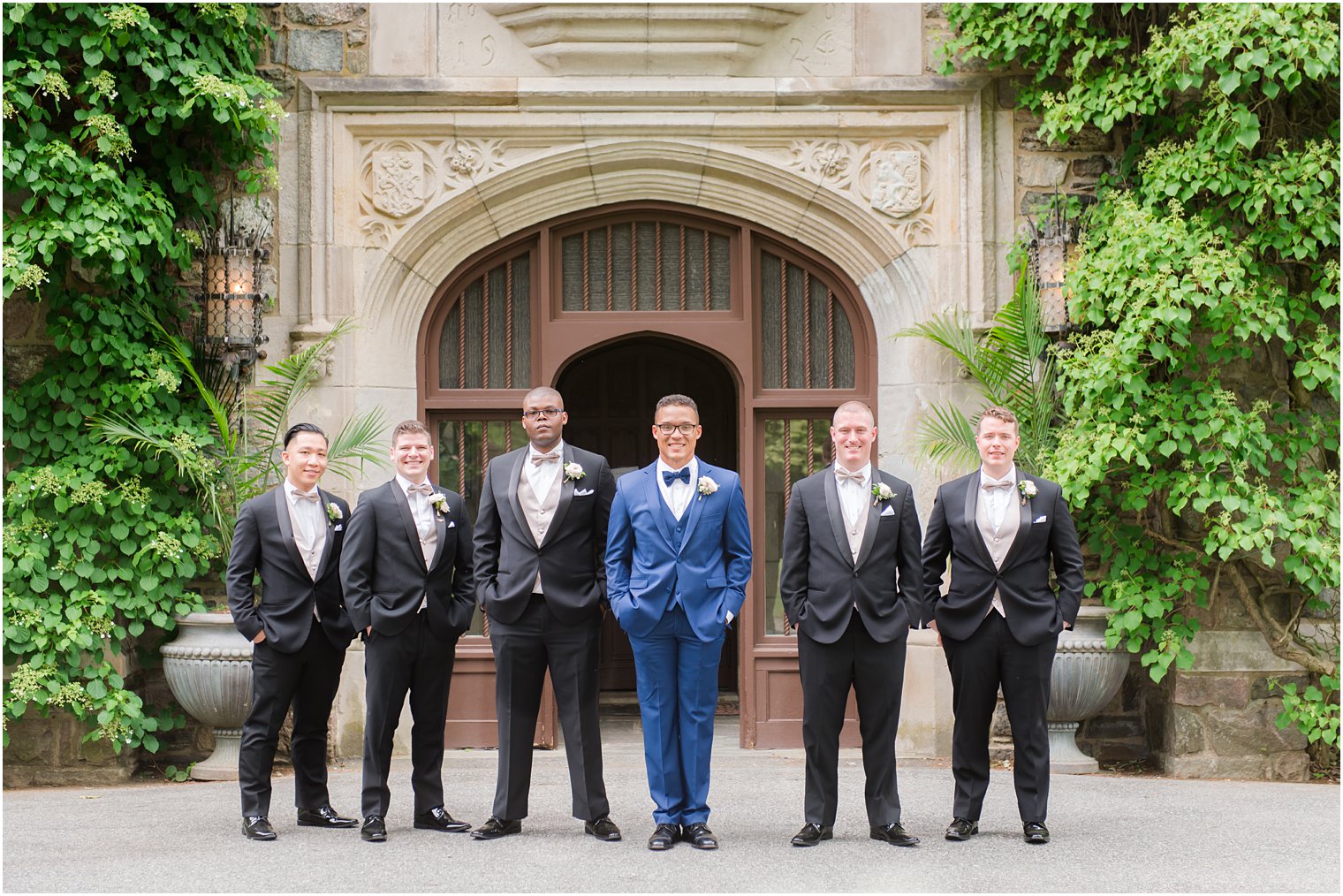 groomsmen photo | The Castle at Skylands Manor Wedding Photos by Idalia Photography