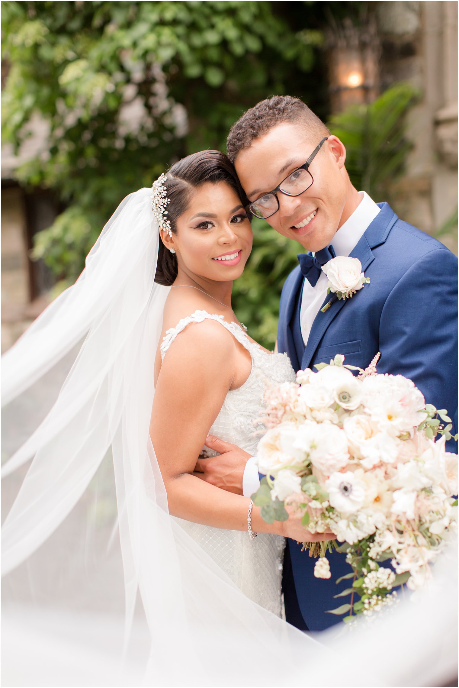 romantic bride and groom photo | The Castle at Skylands Manor Wedding Photos by Idalia Photography