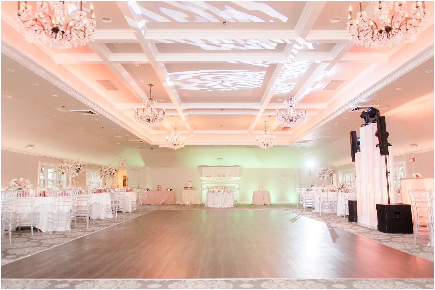 ballroom wedding at The Castle at Skylands Manor