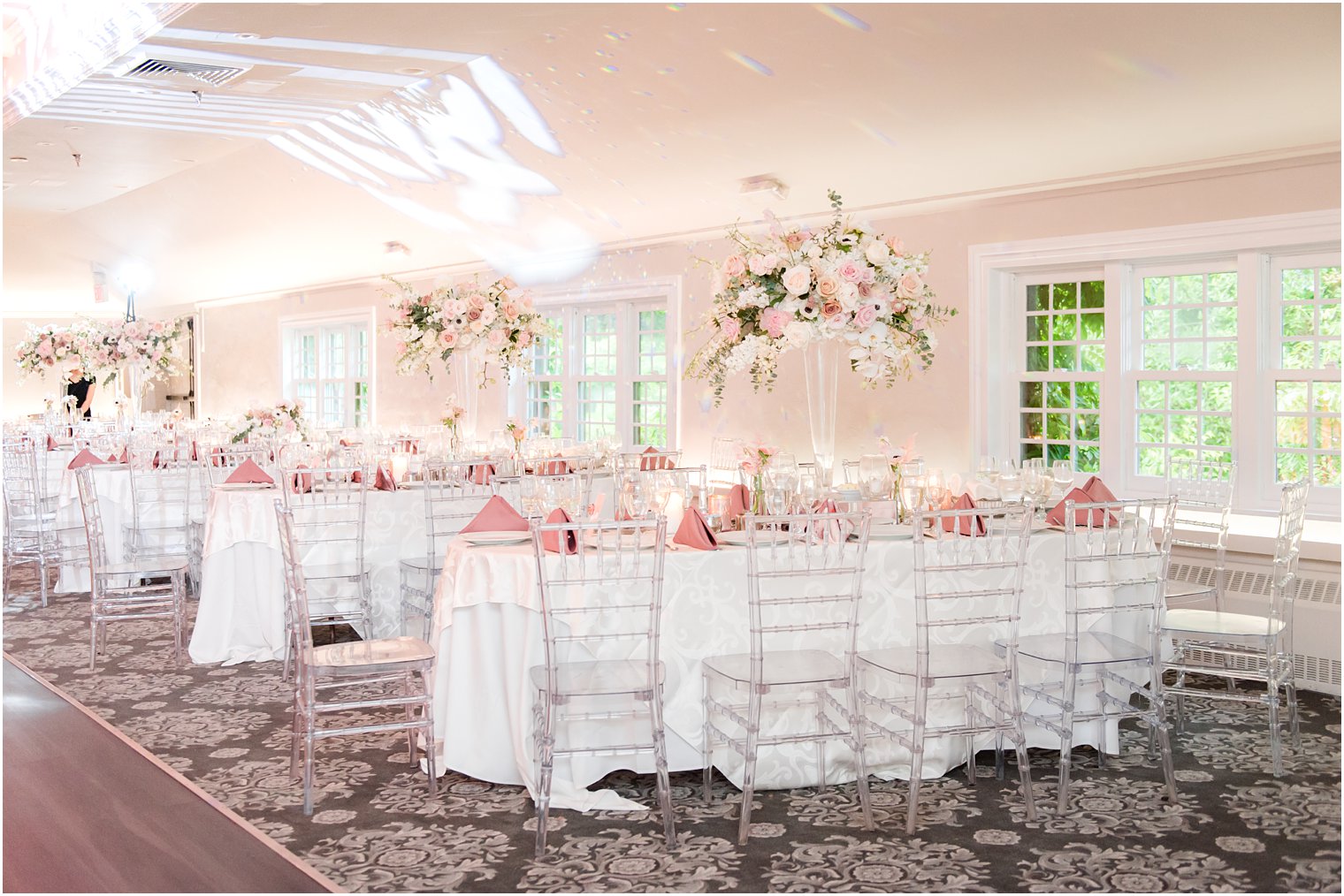 ballroom at wedding at The Castle at Skylands Manor