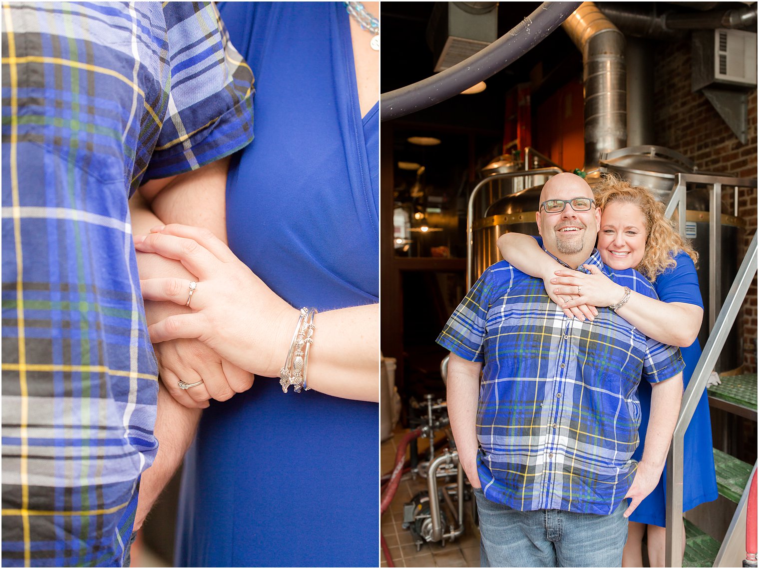 Engagement photos at Harvest Moon Brewery