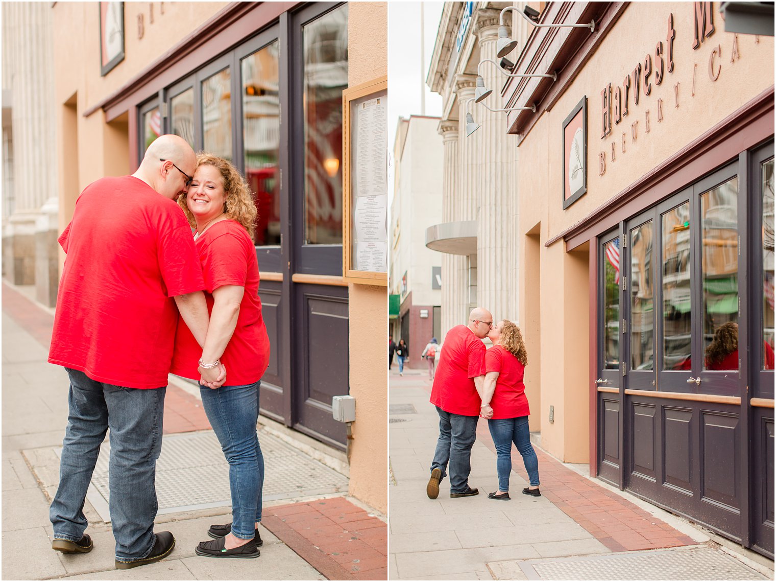 Engagement photos at Harvest Moon Brewery