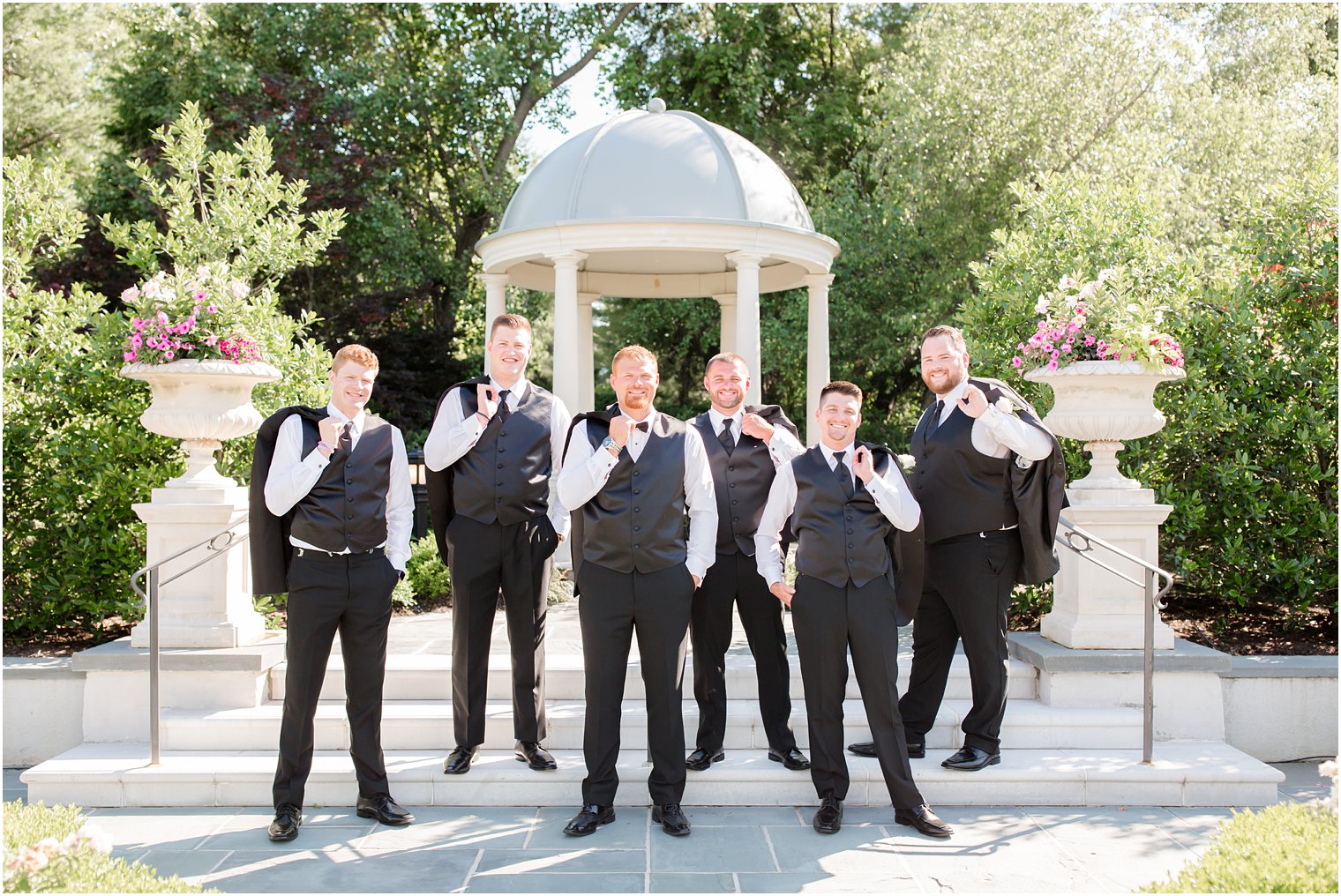 Groomsman portraits at Park Chateau Estate and Gardens
