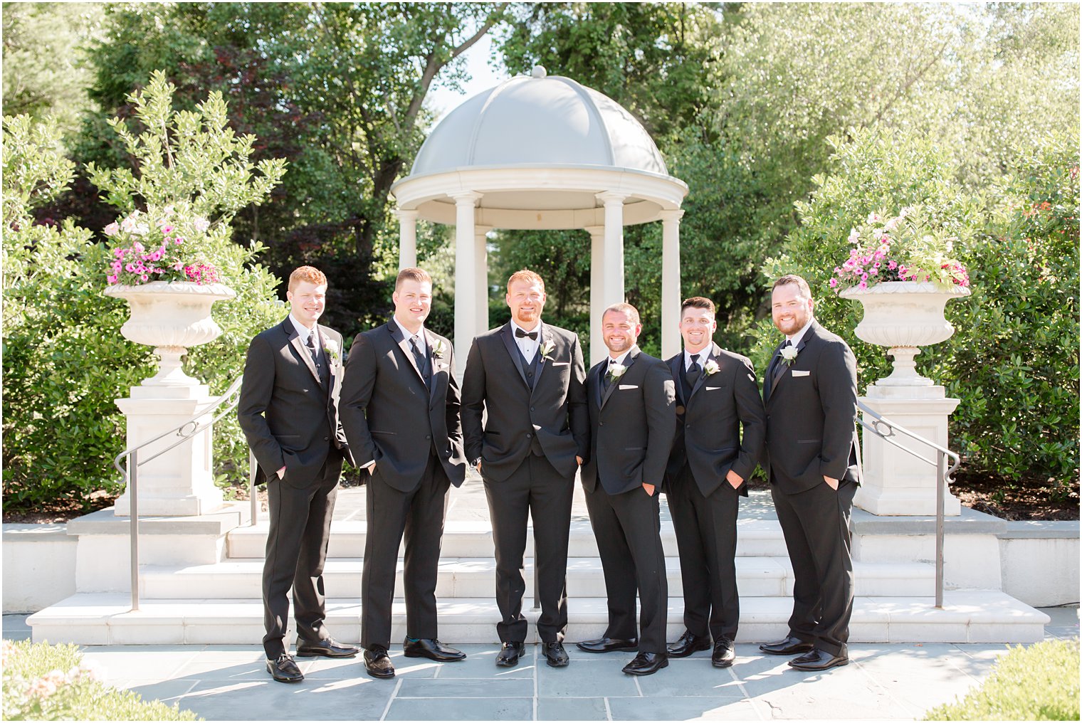 Groomsman photos at Park Chateau Estate