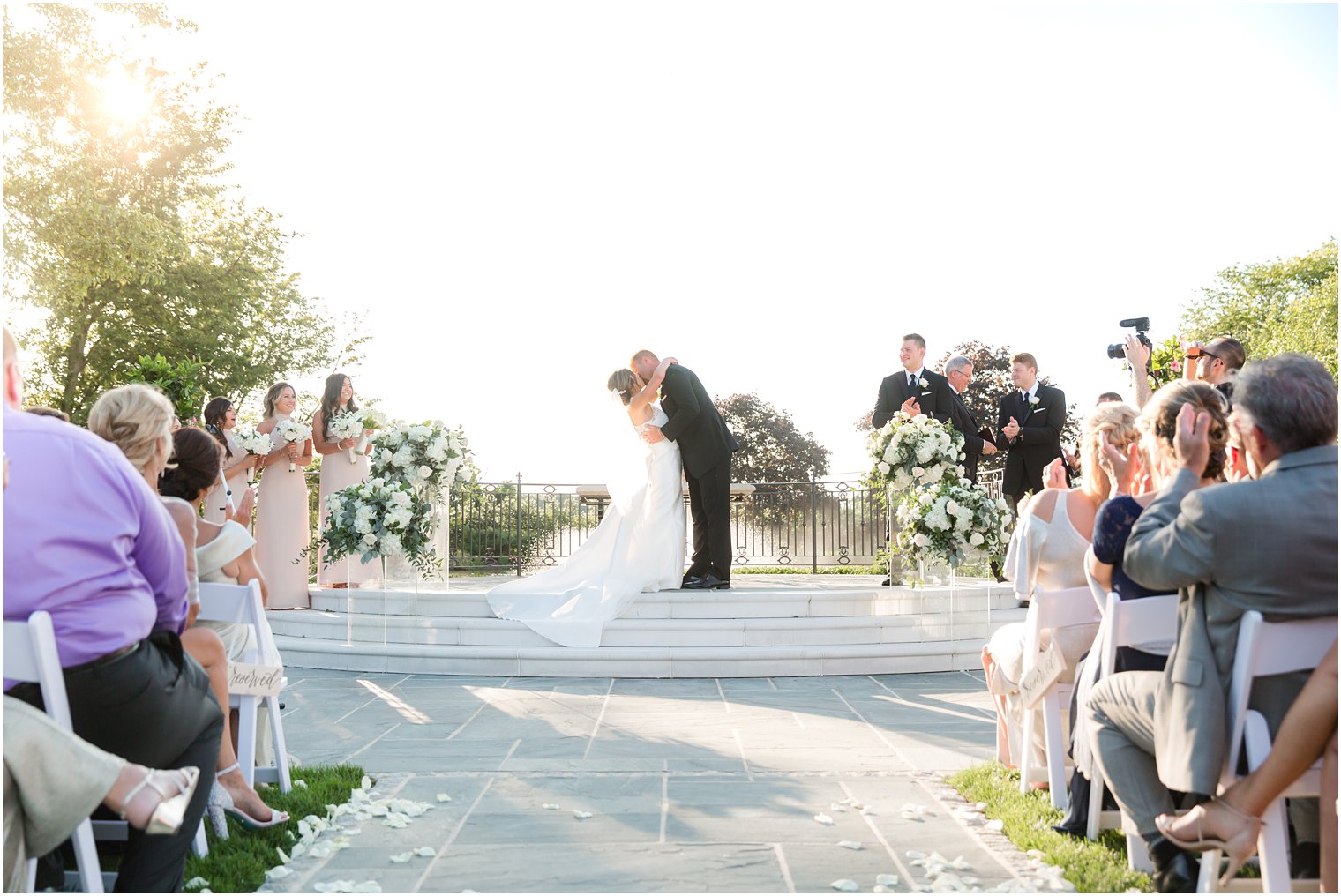 Outdoor wedding ceremony at Park Chateau Estate and Gardens