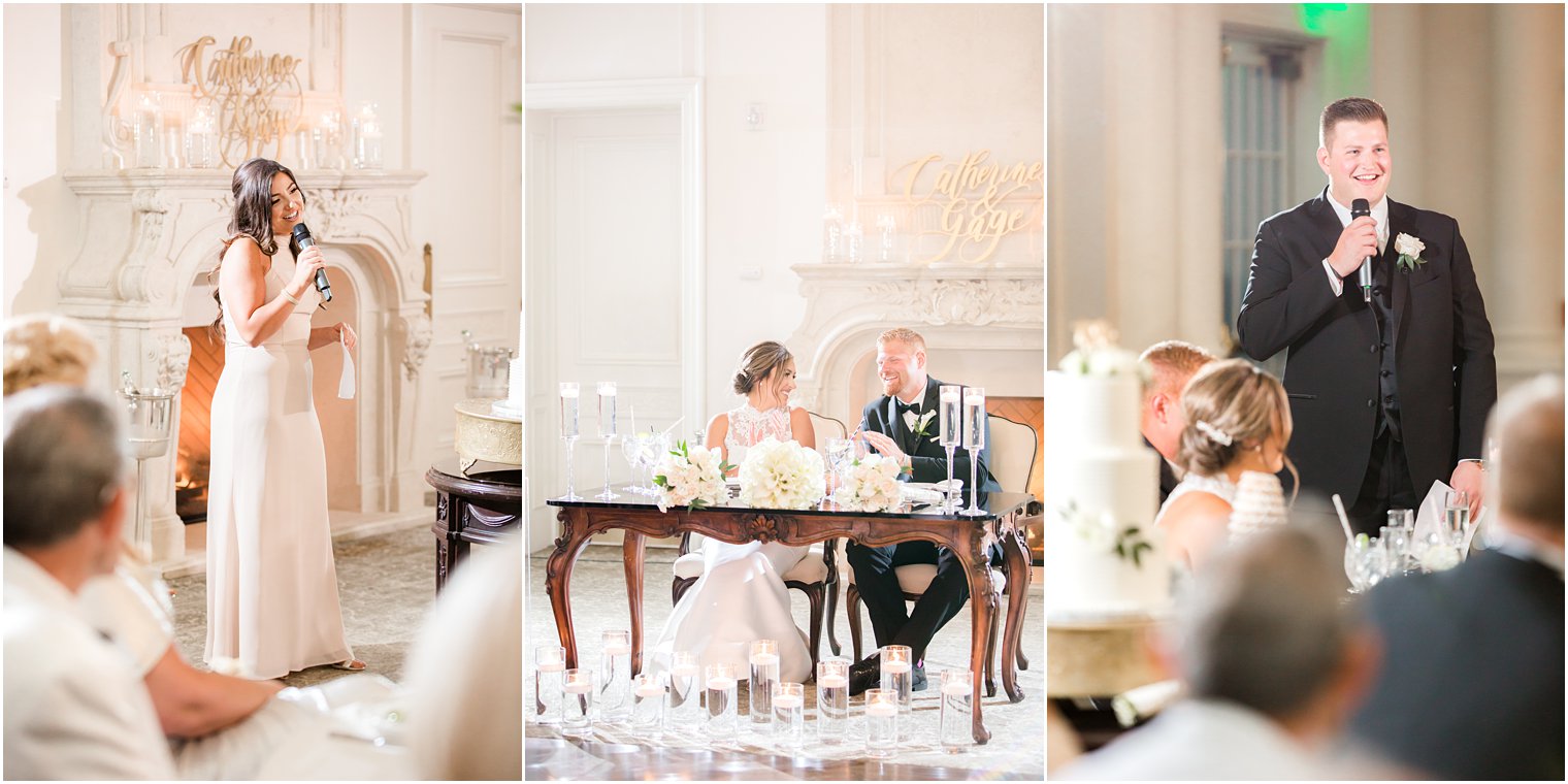 Wedding toasts at Park Chateau Estate Wedding Reception