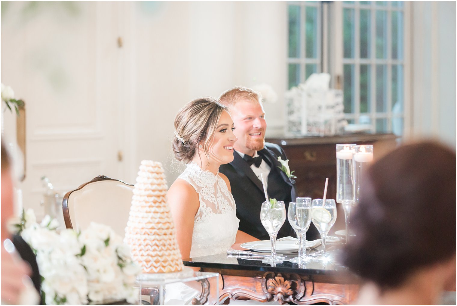 Wedding toasts at Park Chateau Estate Wedding Reception