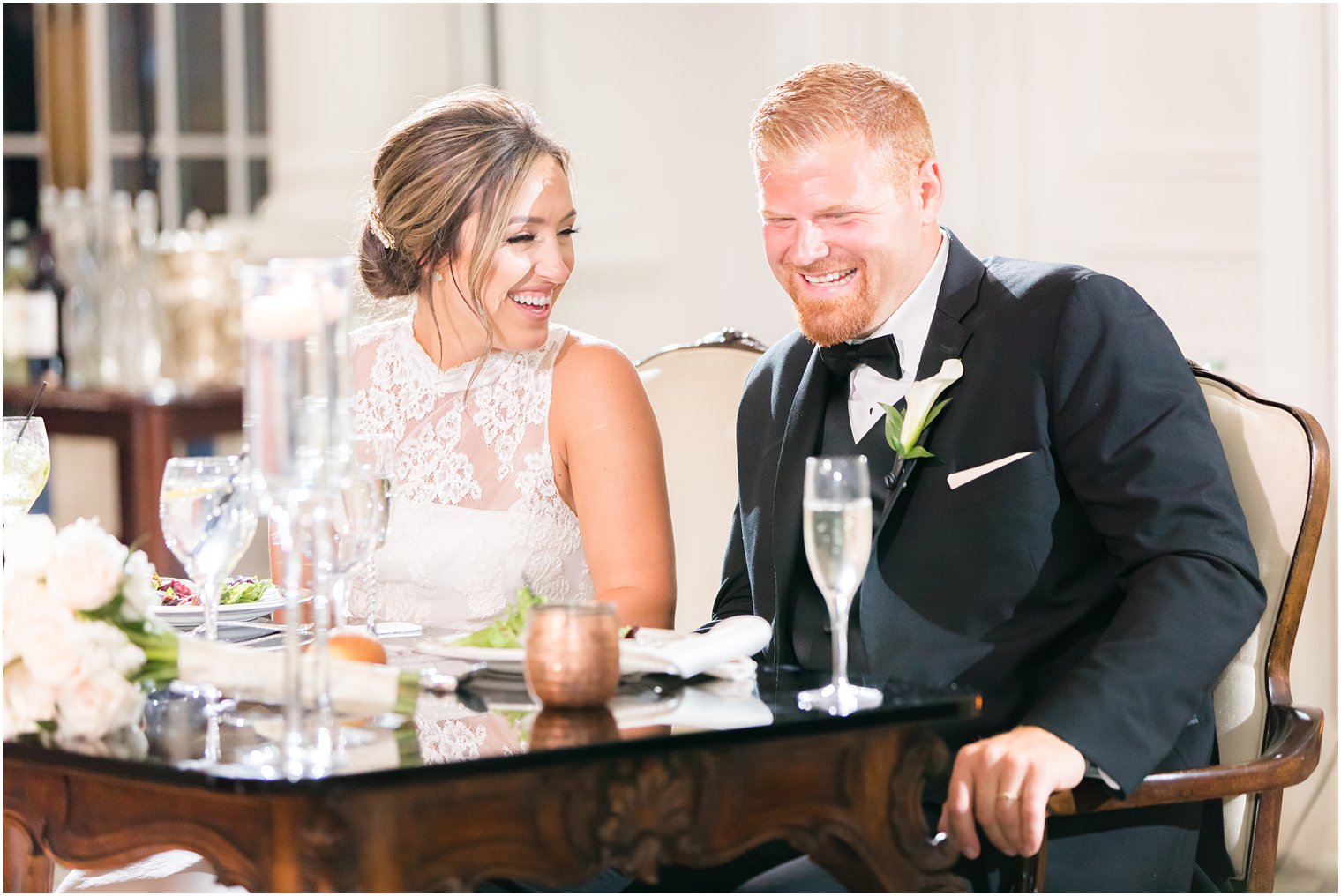 Wedding toasts at Park Chateau Estate Wedding Reception