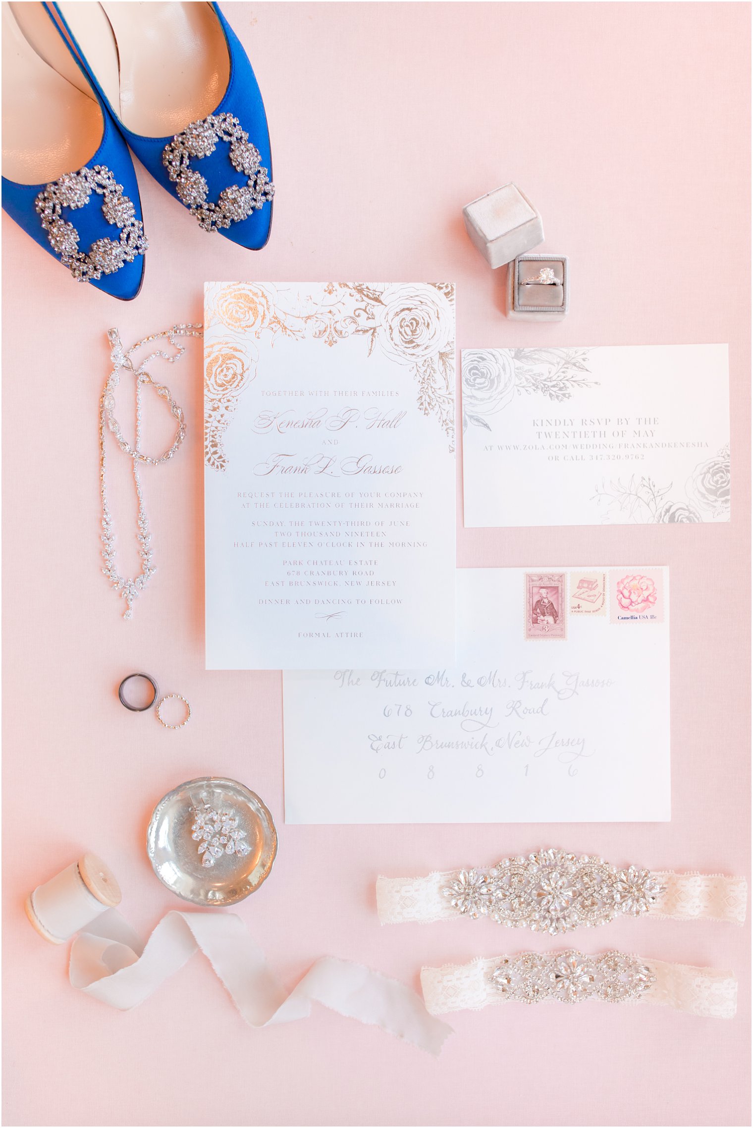 Wedding invitation for a classic Park Chateau Estate Wedding