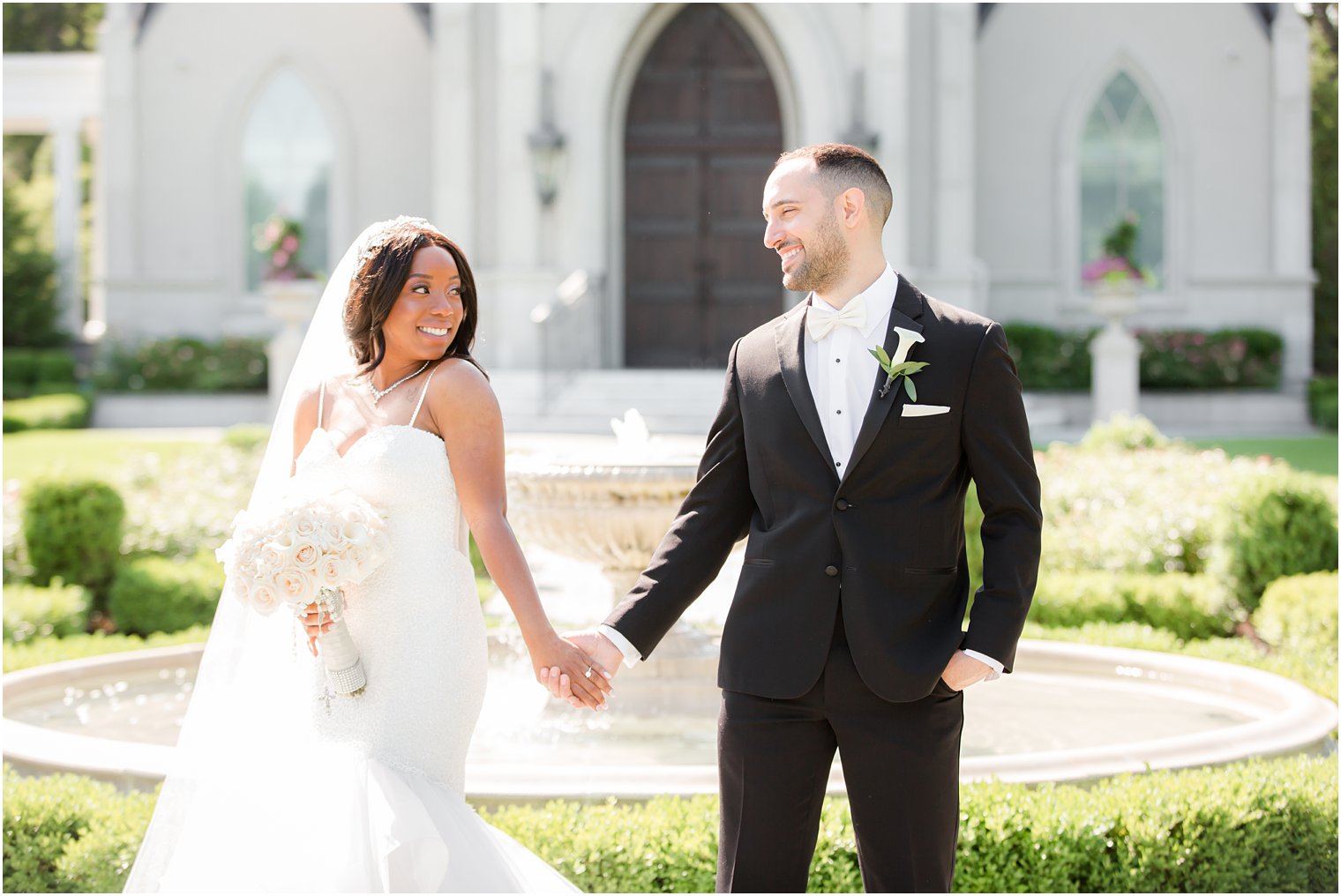 bride and groom portrait