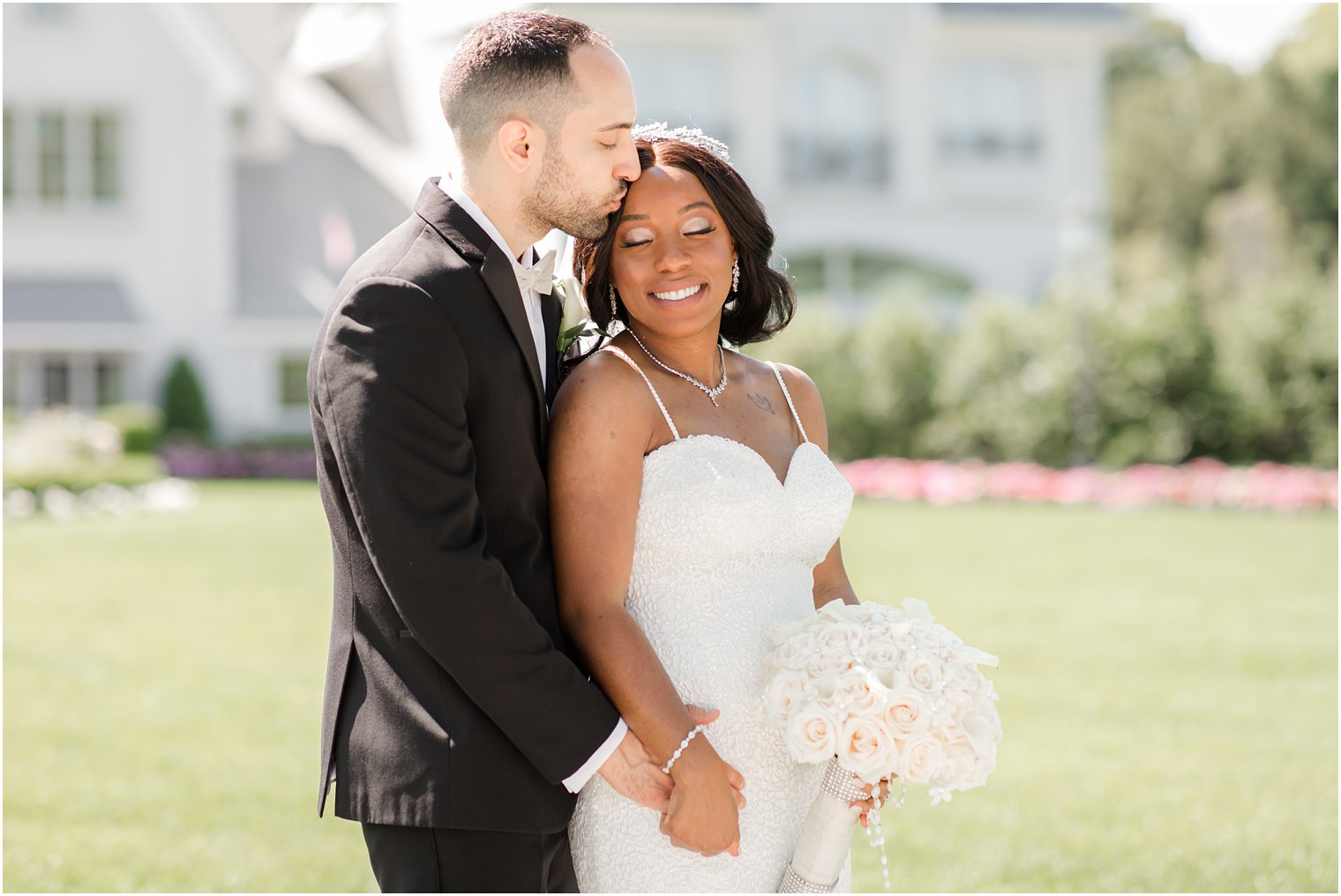 Romantic wedding portrait