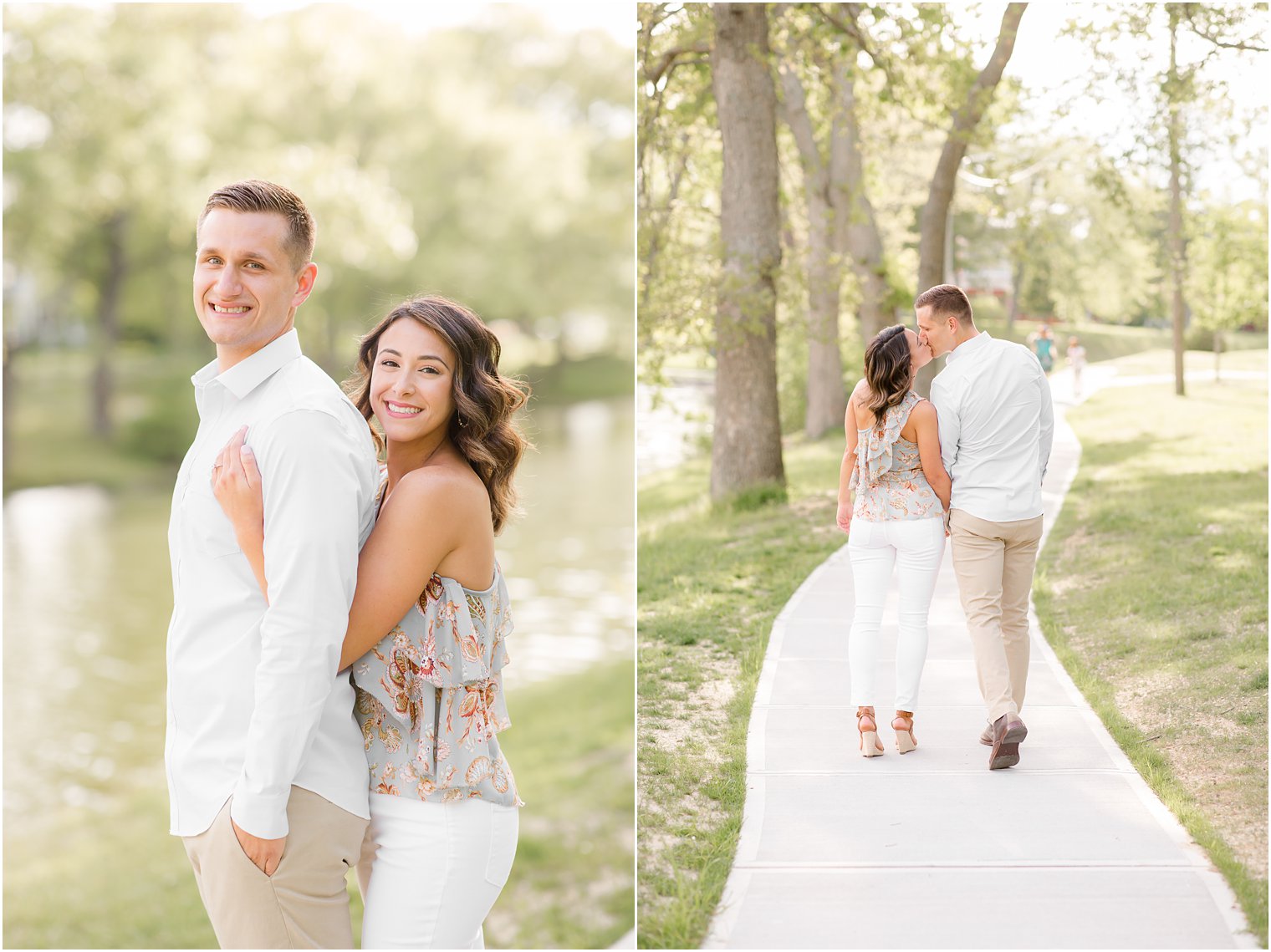 Engaged couple in Spring Lake NJ by Spring Lake Wedding Photographer