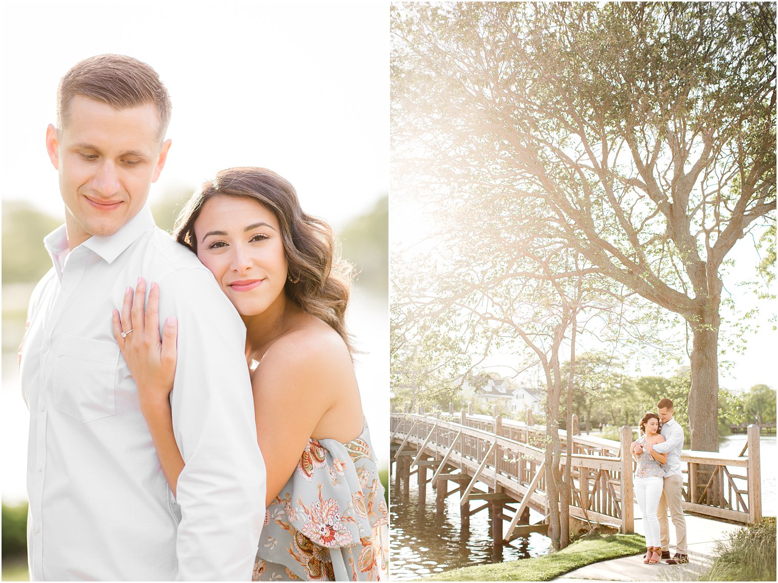 Engaged couple in Spring Lake NJ by Spring Lake Wedding Photographer