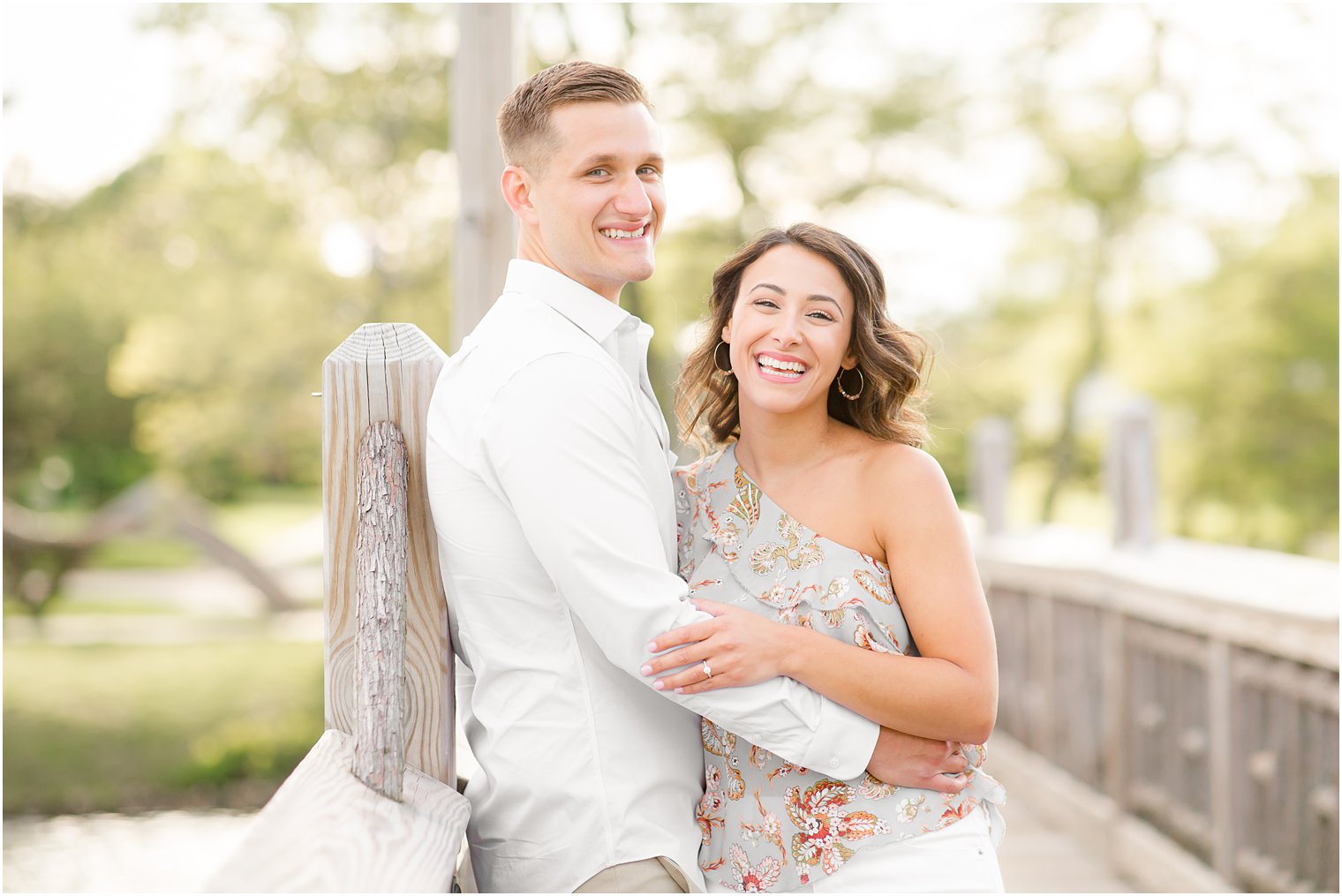 Engaged couple in Spring Lake NJ by Spring Lake Wedding Photographer