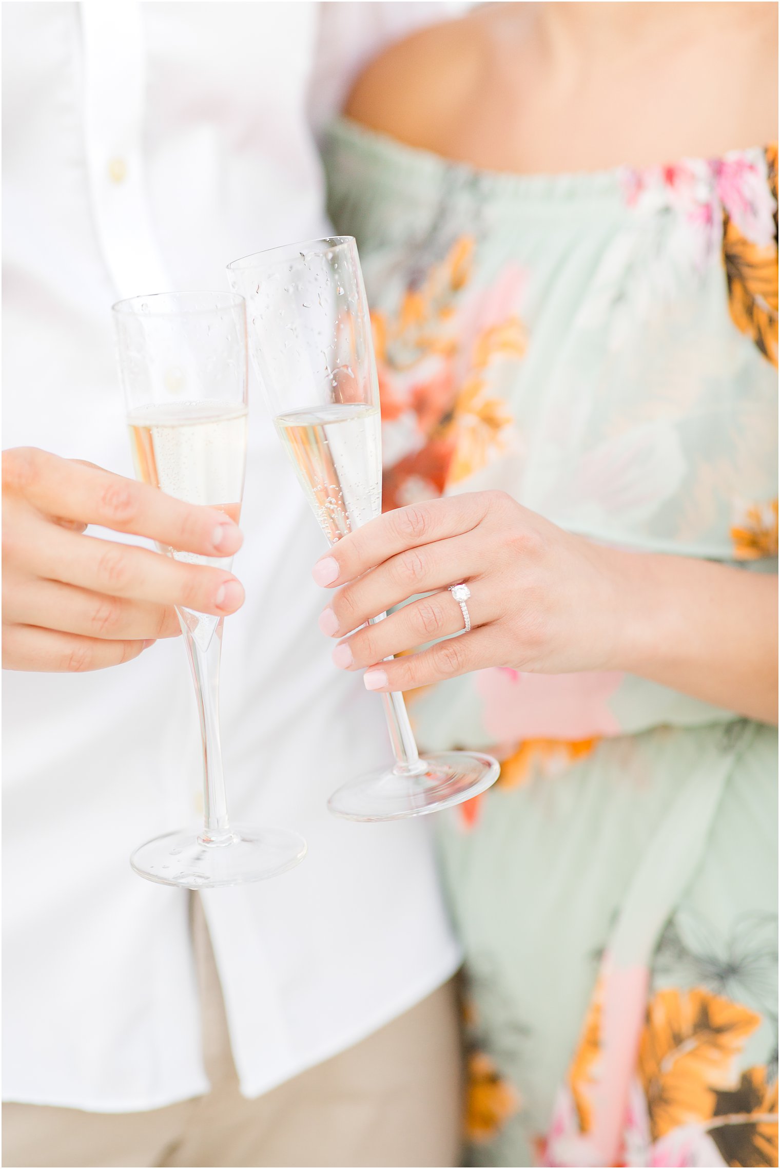 Engagement photos on the beach by Spring Lake Wedding Photographer