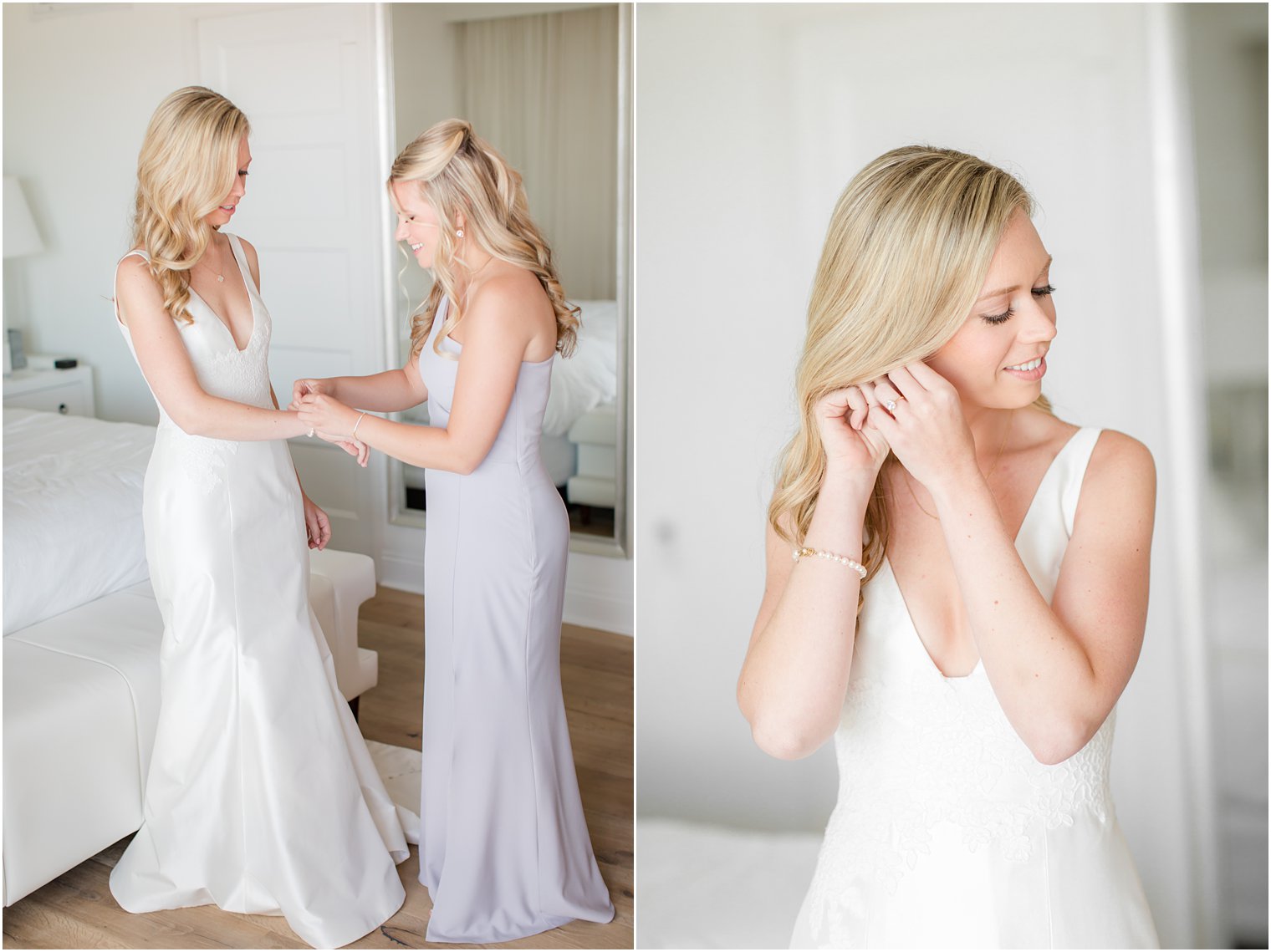 Bride getting ready at ICONA Beach Resort