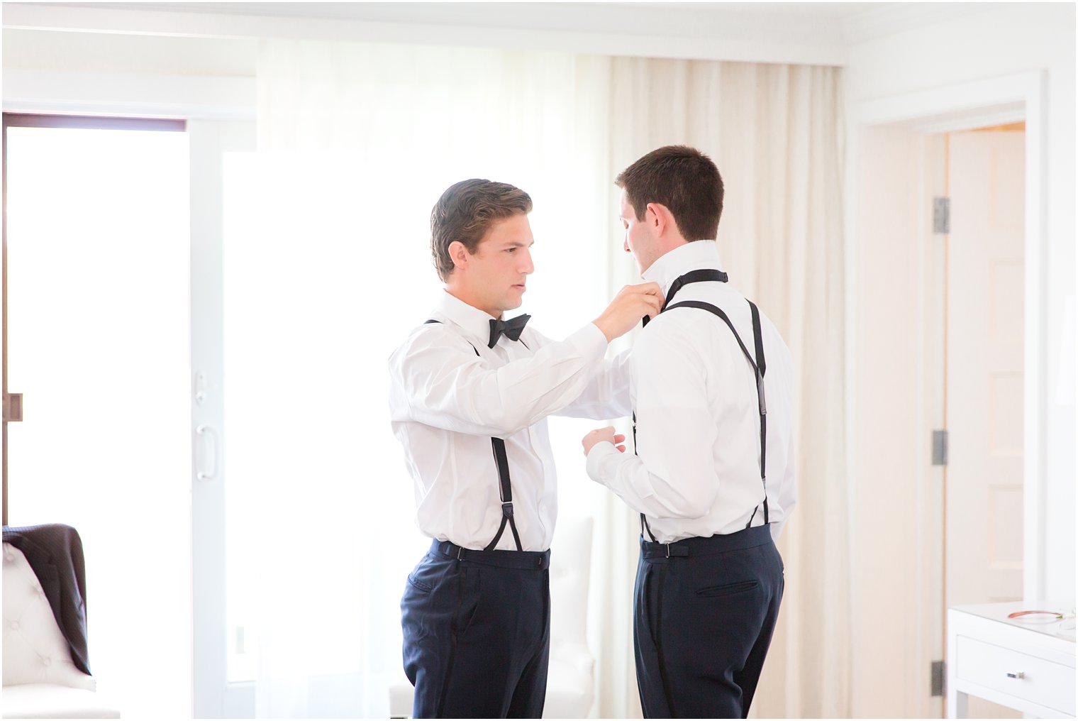 Groom getting ready at ICONA Beach Resort