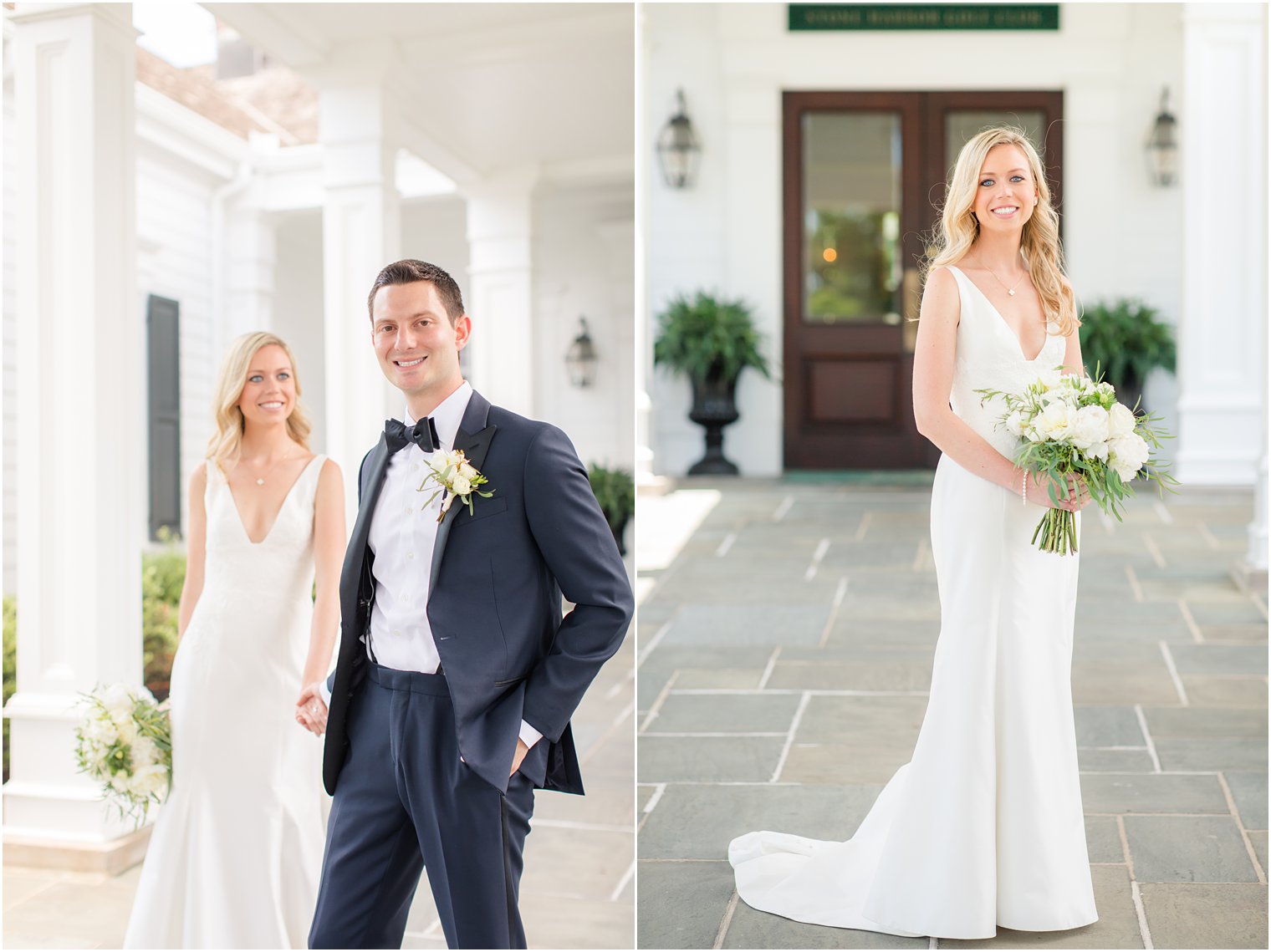 Bride and groom photos at Stone Harbor Golf Club Wedding Venue