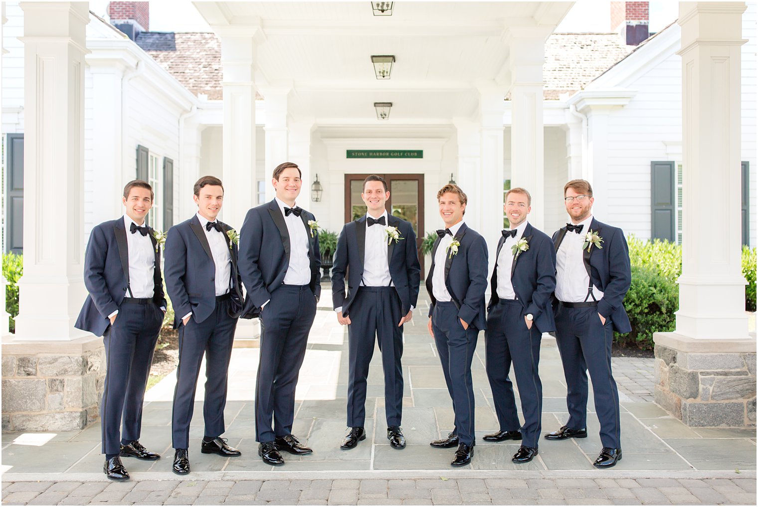 Groomsmen photos at Stone Harbor Golf Club Wedding Venue