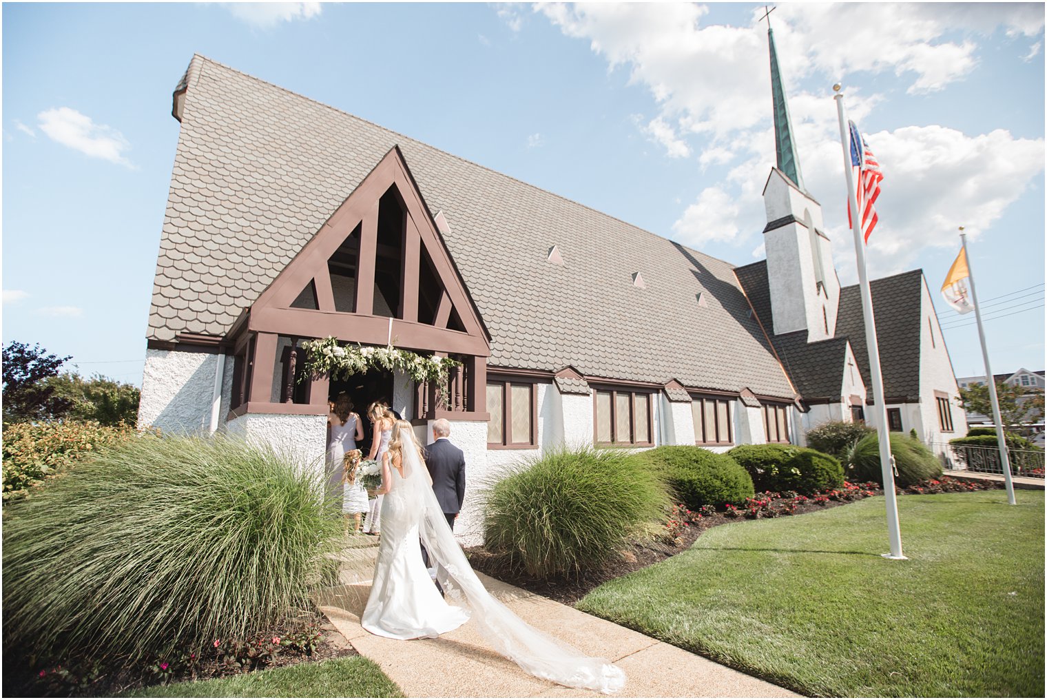 Wedding ceremony at Sacred Heart Church in Avalon NJ