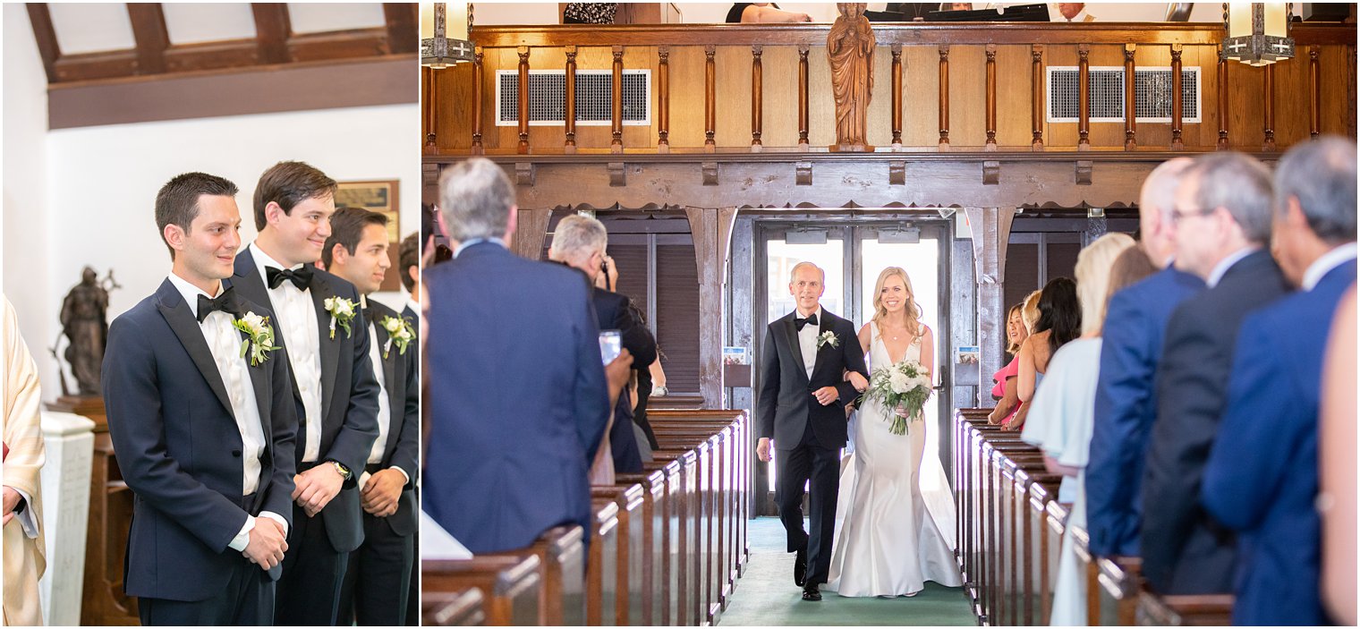 Wedding ceremony at Sacred Heart Church in Avalon NJ