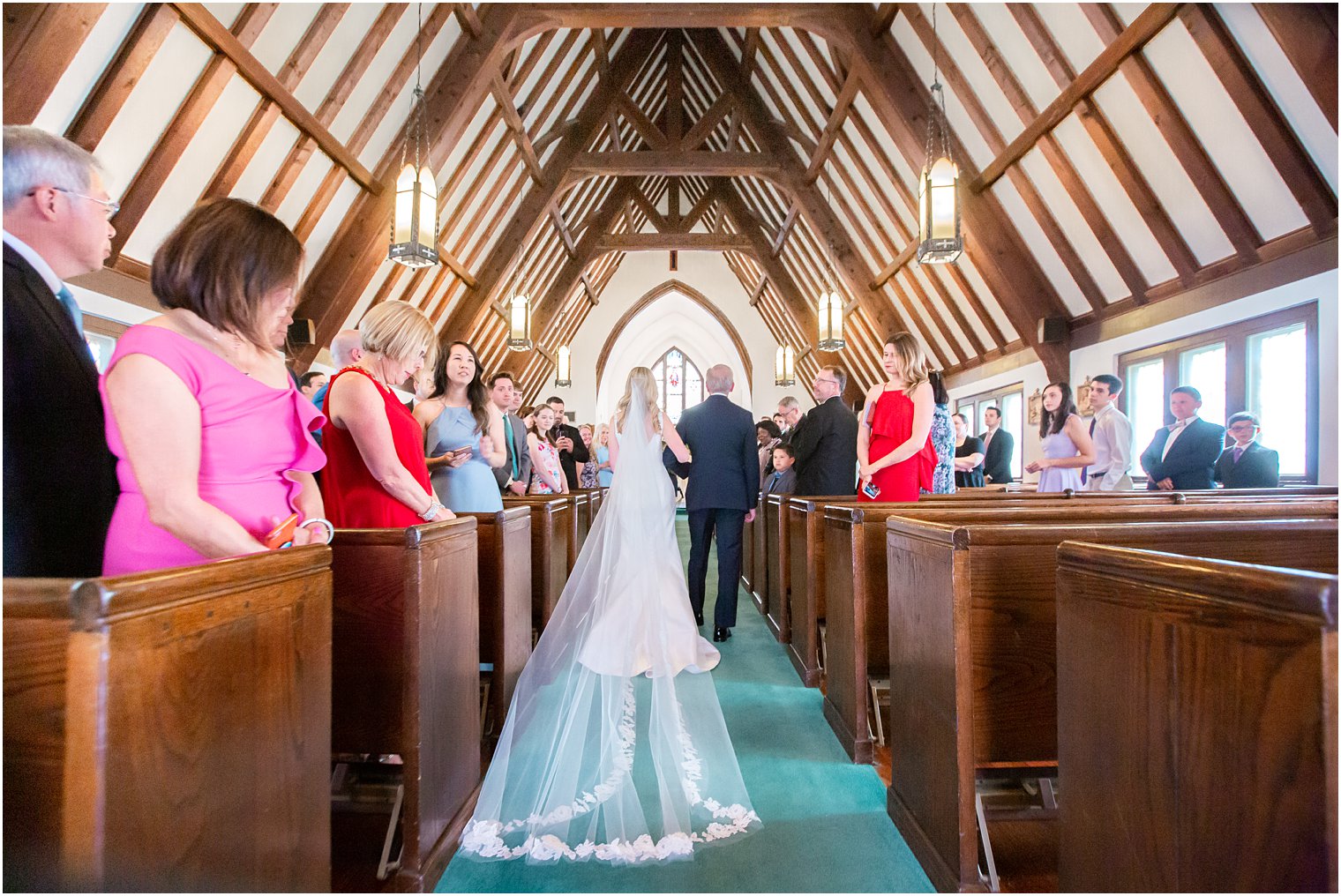 Wedding ceremony at Sacred Heart Church in Avalon NJ