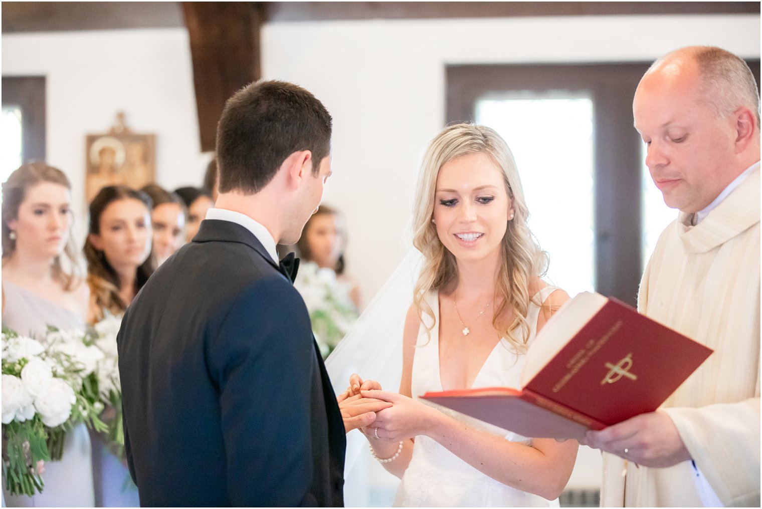 Wedding ceremony at Sacred Heart Church in Avalon NJ