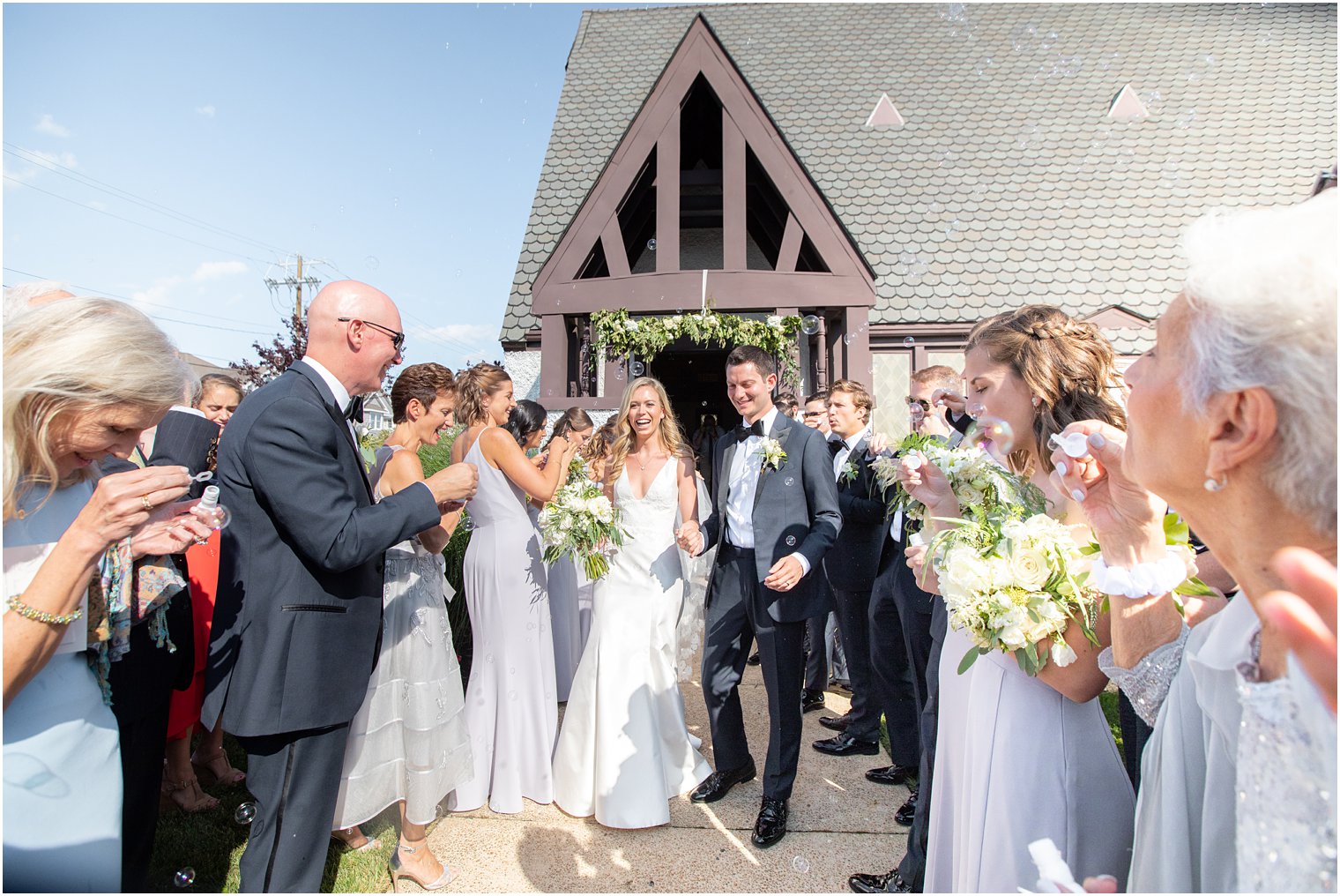 Wedding ceremony at Sacred Heart Church in Avalon NJ
