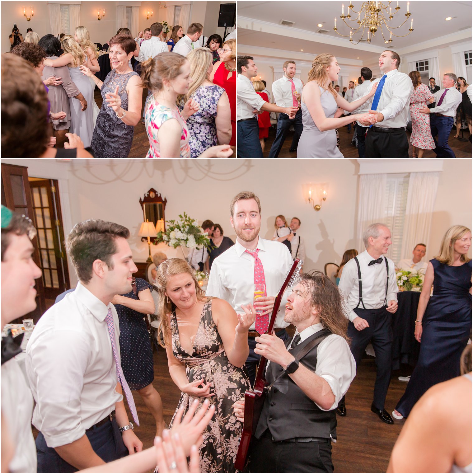 Wedding reception dancing to music by Hank Lane Band at Stone Harbor Golf Club Wedding 