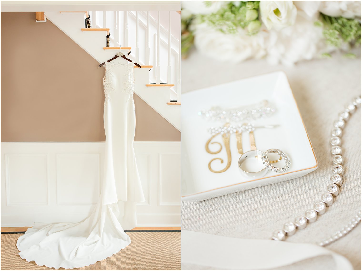 Timeless bridal details for Indian Trail Club Wedding