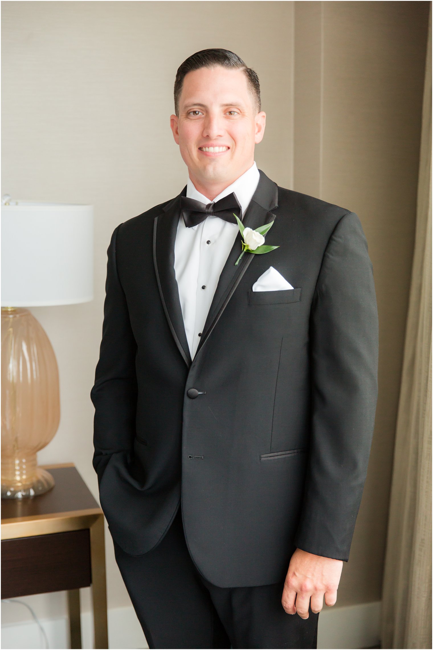 classic groom portrait for Indian Trail Club Wedding