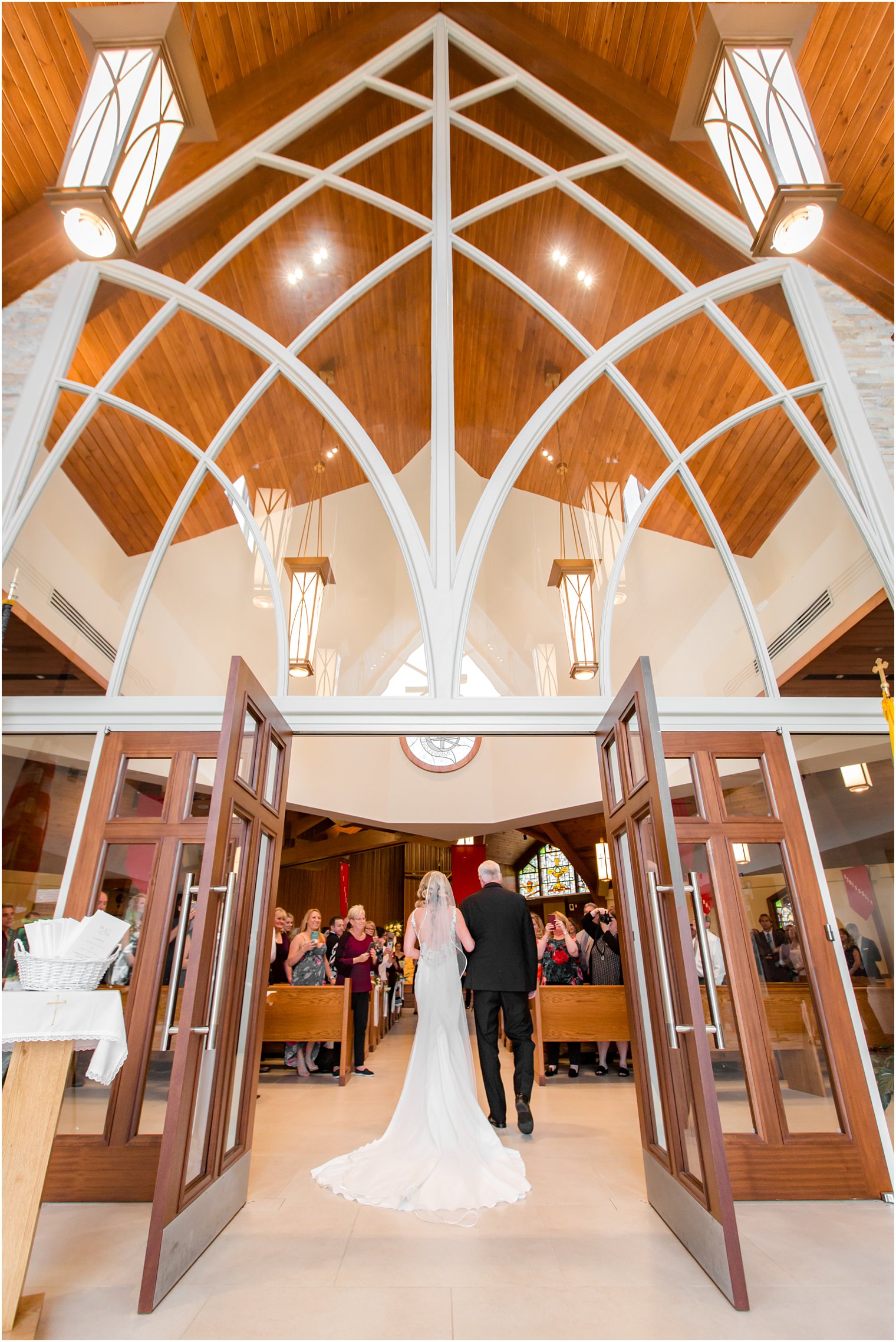 Wedding ceremony at Church of the Presentation in Upper Saddle River