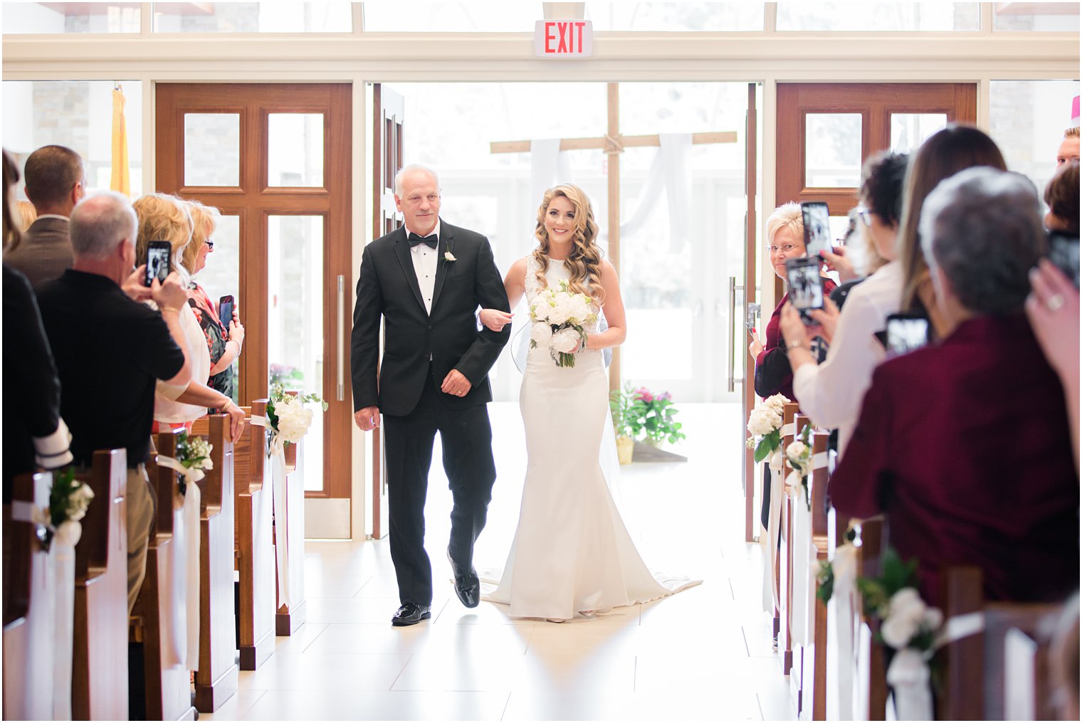 Wedding ceremony at Church of the Presentation in Upper Saddle River