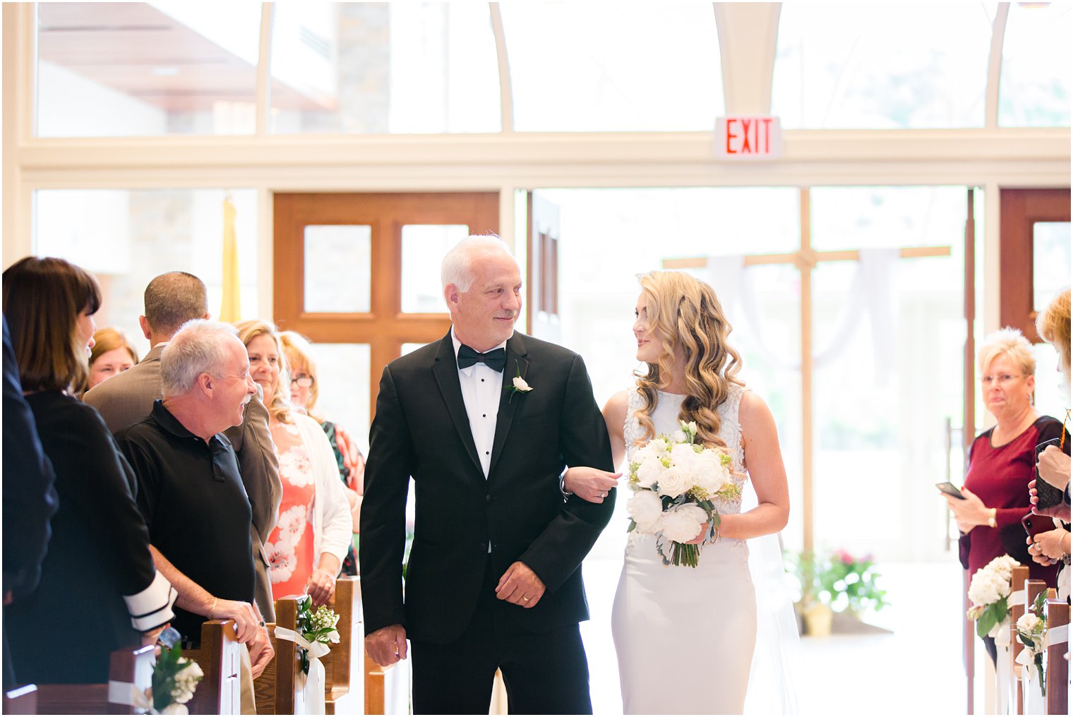 Wedding ceremony at Church of the Presentation in Upper Saddle River