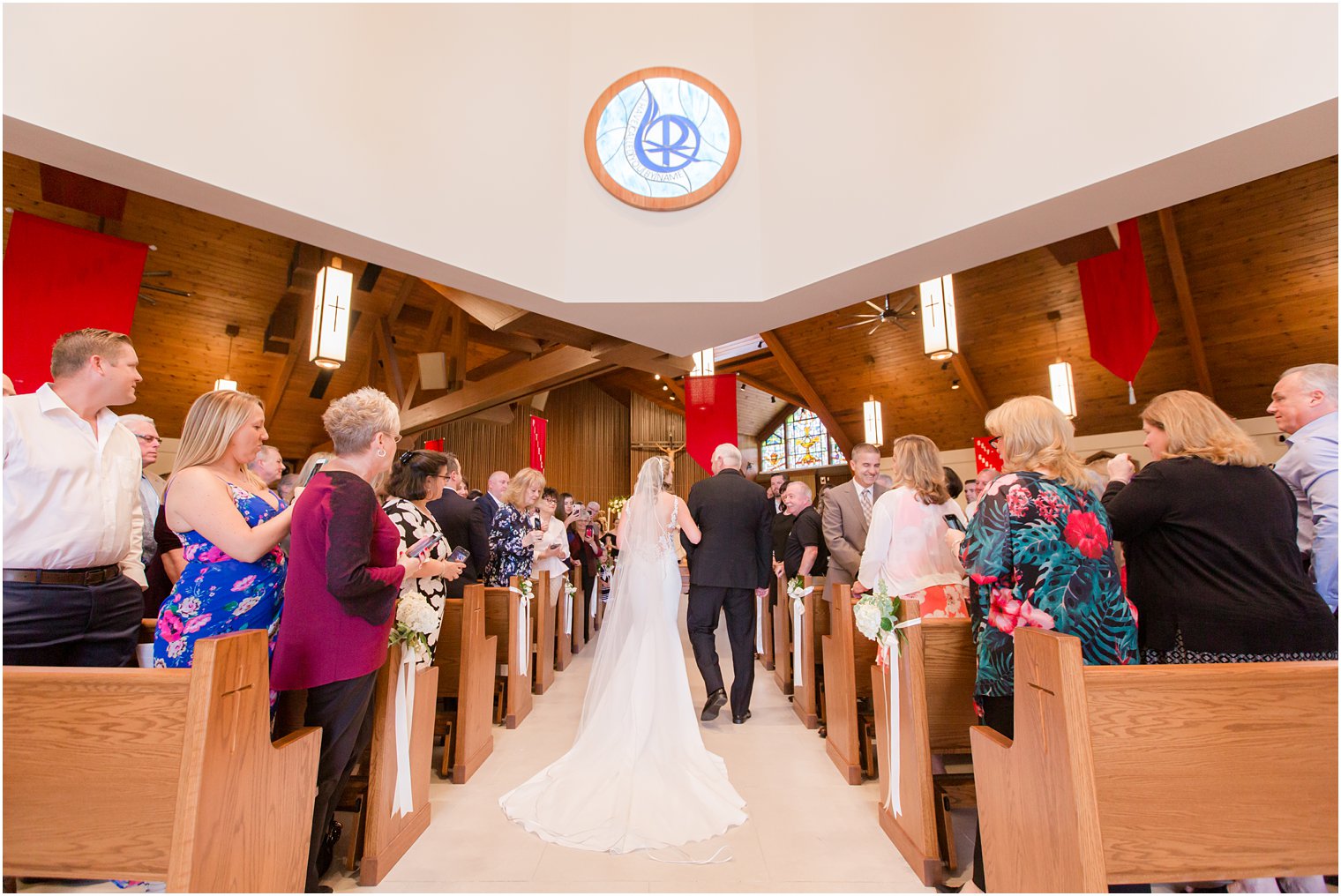 Wedding ceremony at Church of the Presentation in Upper Saddle River