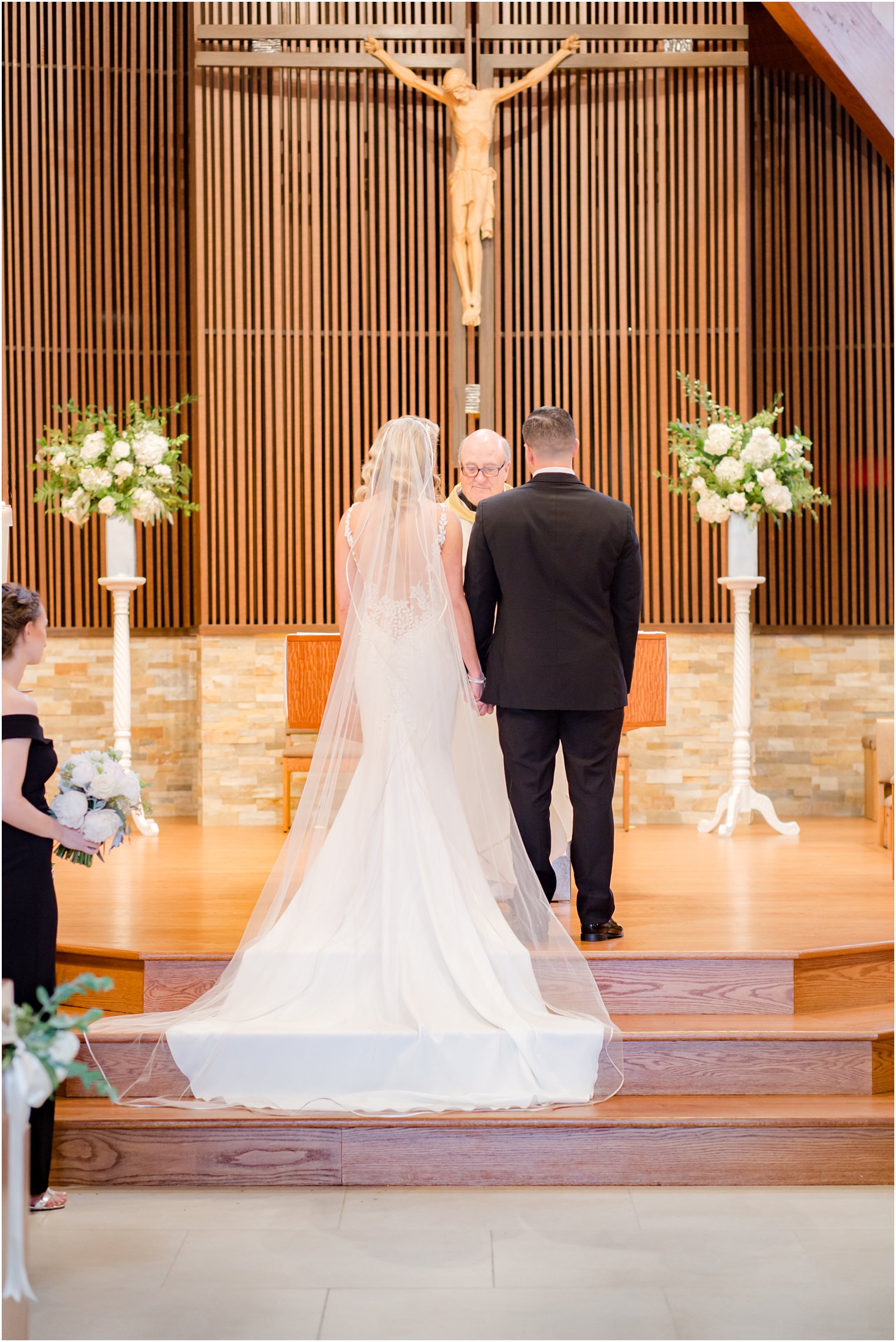 Wedding ceremony at Church of the Presentation in Upper Saddle River