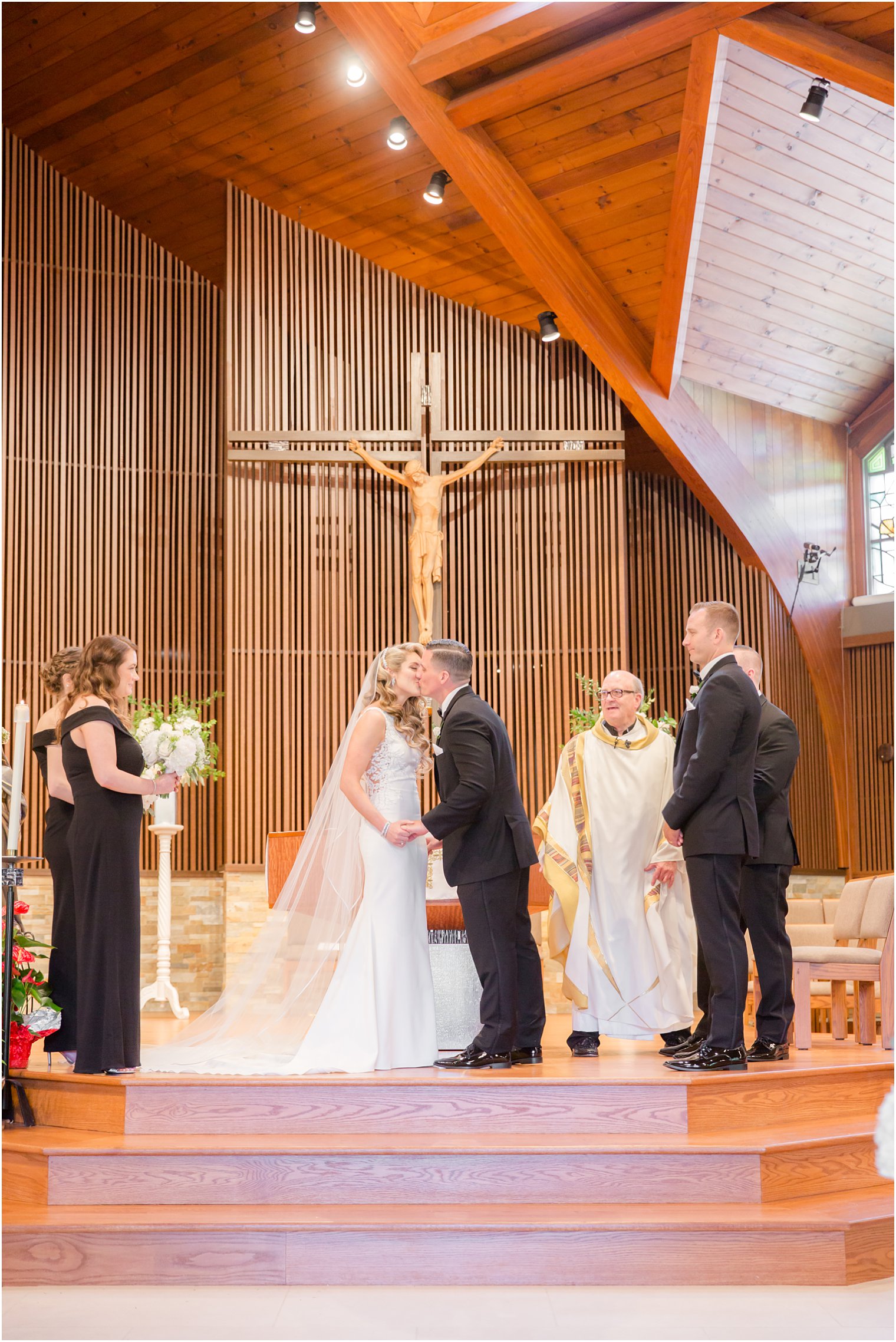 Wedding ceremony at Church of the Presentation in Upper Saddle River