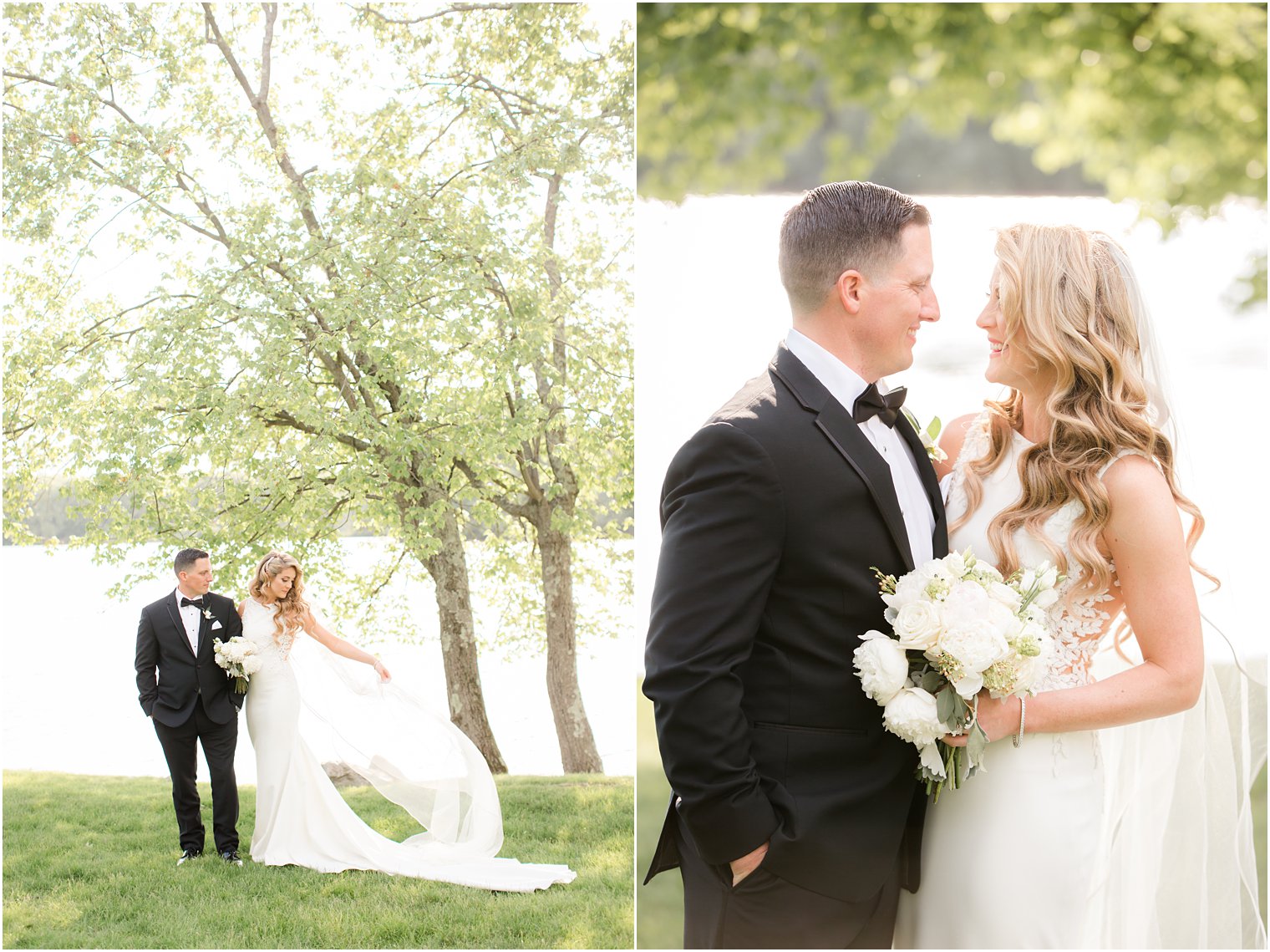 bride and groom portraits at Indian Trail Club in Franklin Lakes, NJ