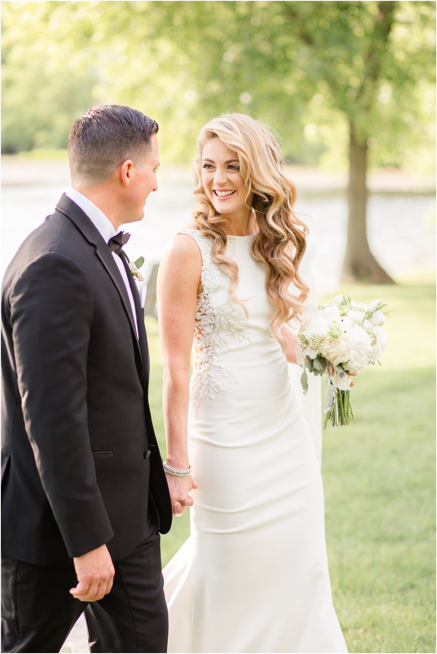 bride and groom portraits at Indian Trail Club in Franklin Lakes, NJ