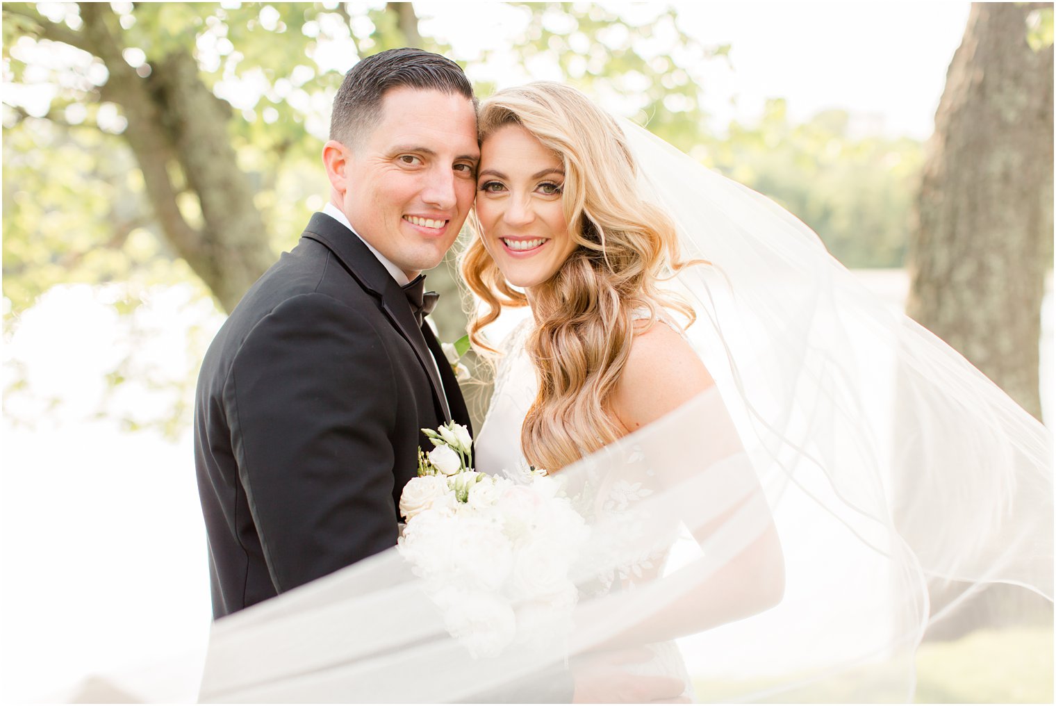 bride and groom portraits at Indian Trail Club in Franklin Lakes, NJ