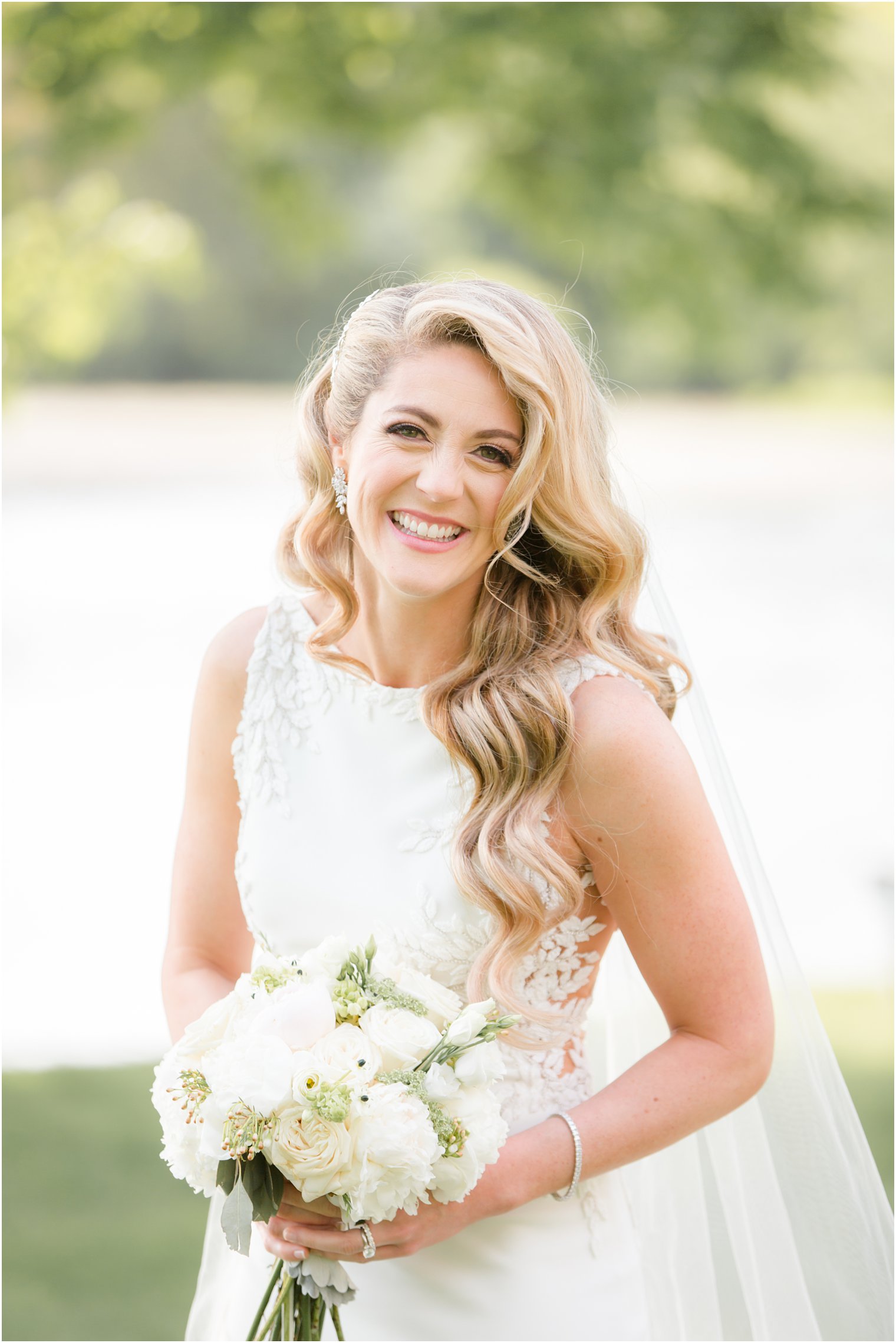 bridal portrait at Indian Trail Club in Franklin Lakes, NJ