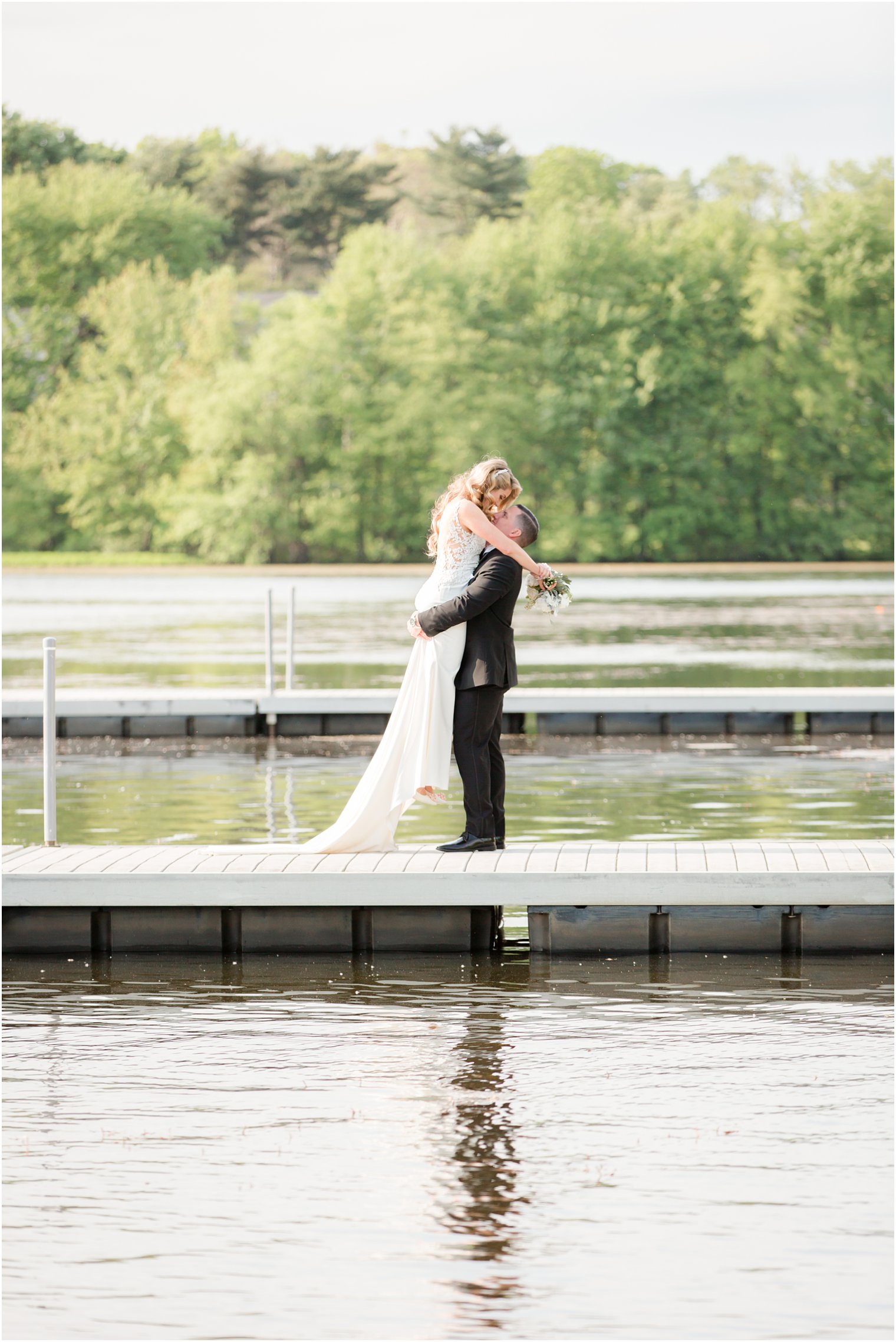 candid wedding portrait at Indian Trail Club in Franklin Lakes, NJ