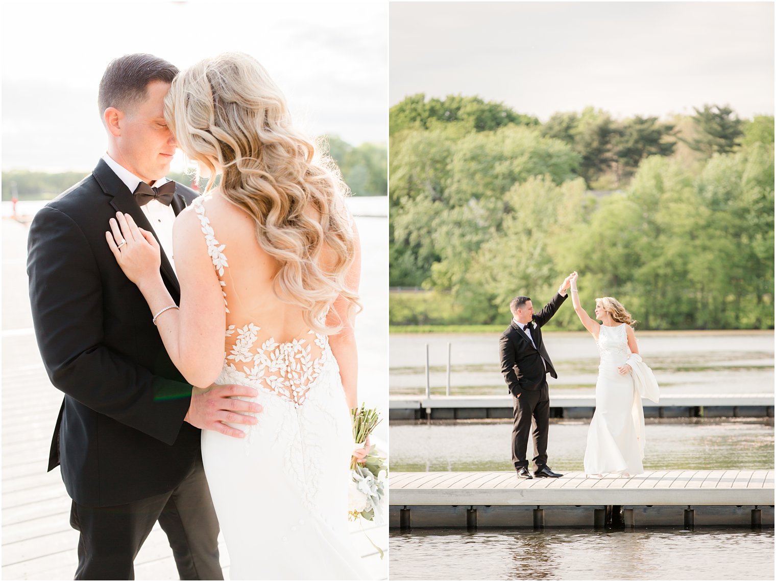 romantic wedding portrait at Indian Trail Club in Franklin Lakes, NJ