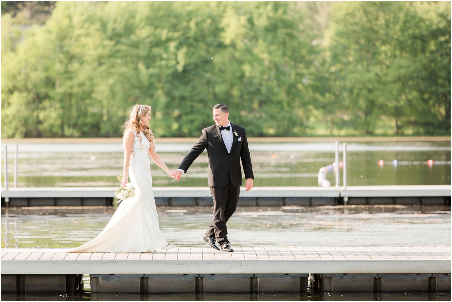 candid wedding portrait at Indian Trail Club in Franklin Lakes, NJ