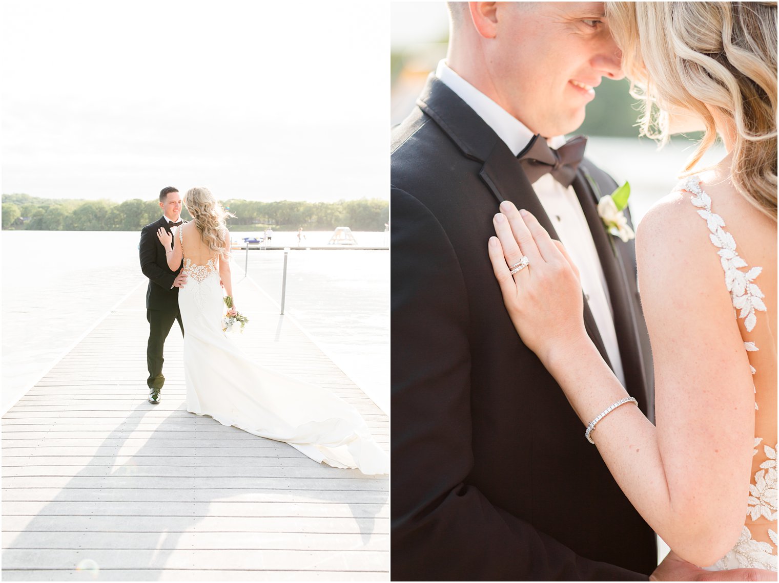 light and airy wedding portrait at Indian Trail Club in Franklin Lakes, NJ