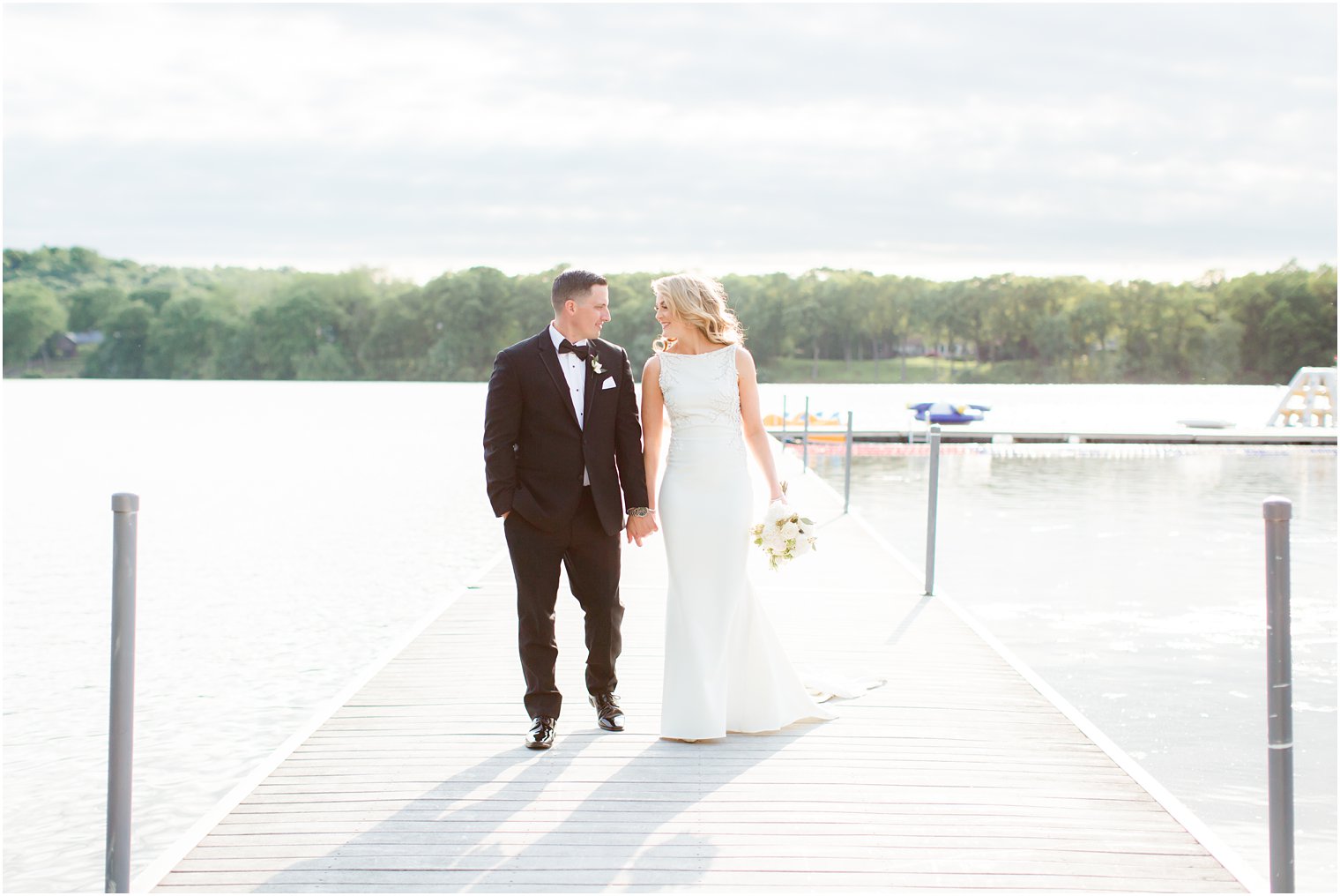 candid wedding portrait at Indian Trail Club in Franklin Lakes, NJ