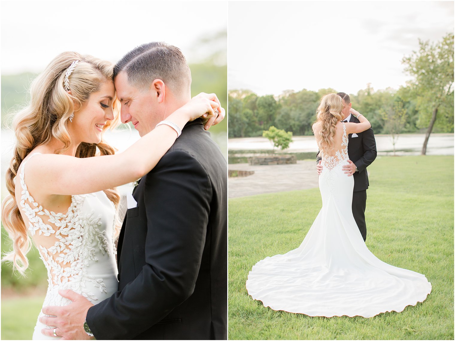 candid wedding portrait at Indian Trail Club in Franklin Lakes, NJ