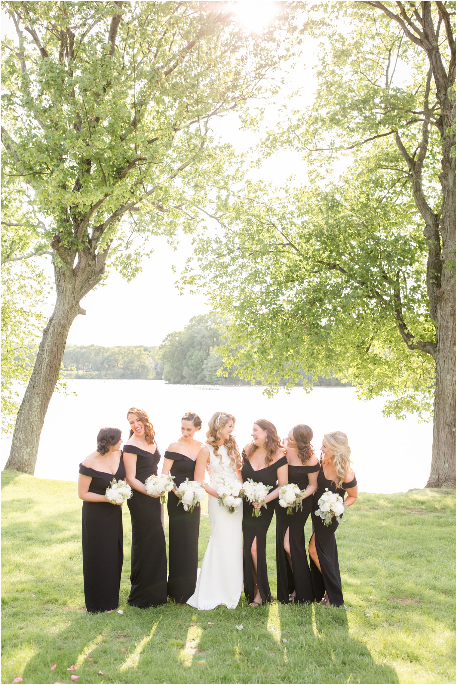 bridesmaid photo at Indian Trail Club in Franklin lakes NJ