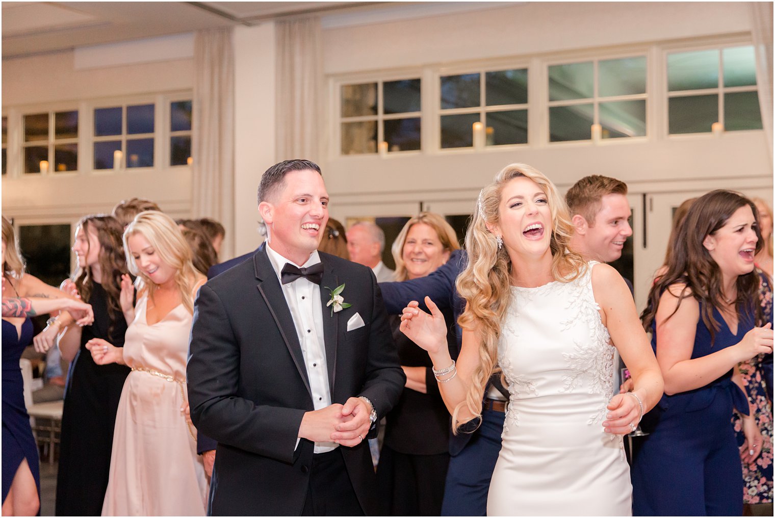 wedding reception dancing photos at Indian Trail Club in Franklin Lakes, NJ